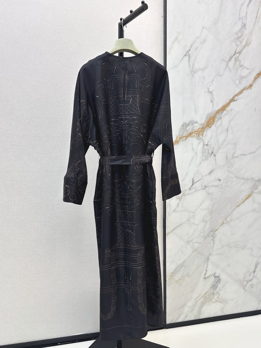 🔥Highest Quality🔥26FW New Printed Silk Dress 🖤