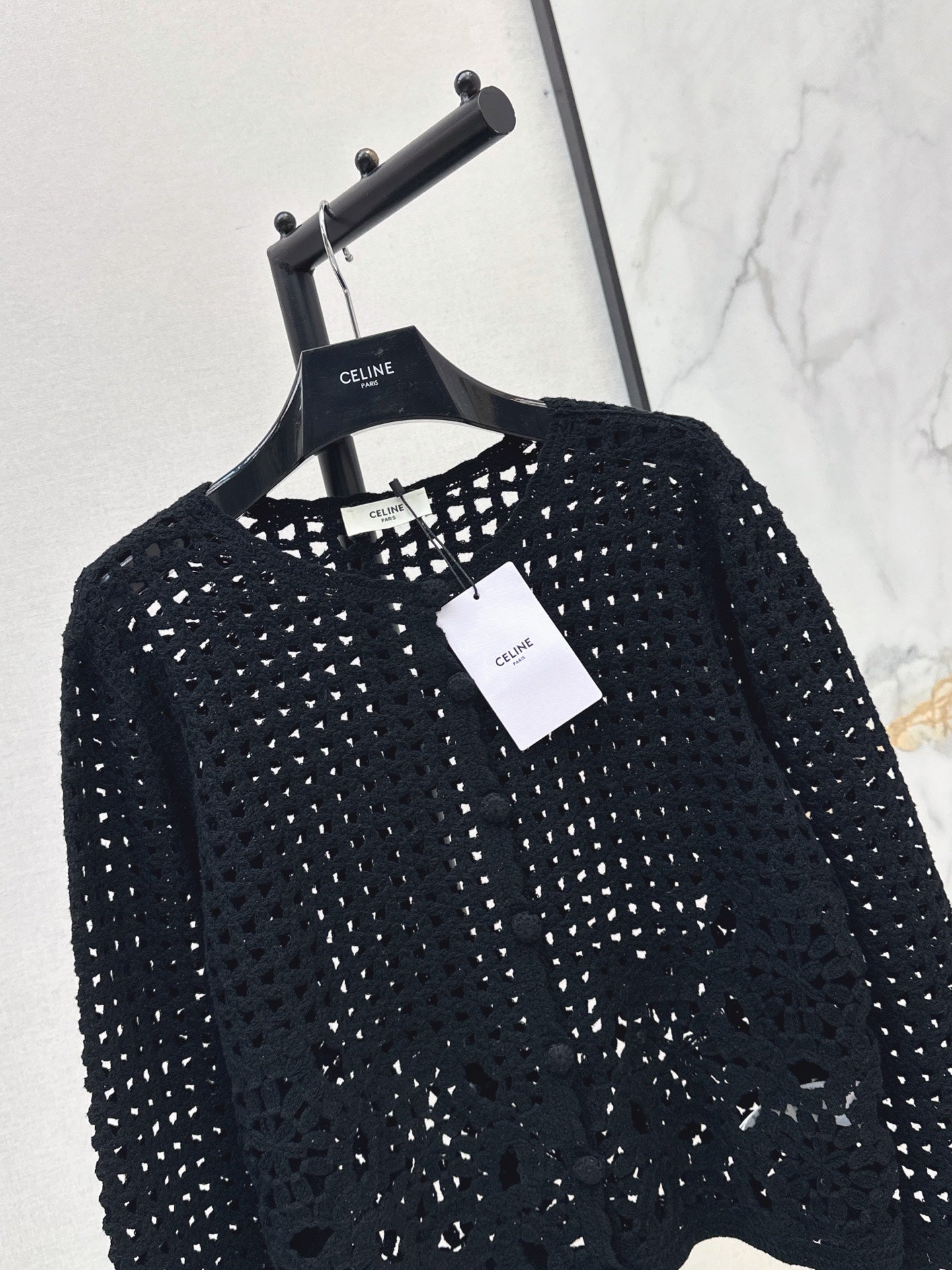 🔥Highest Quality🔥26FW New Cut-out Crochet Knit Cardigan 🖤