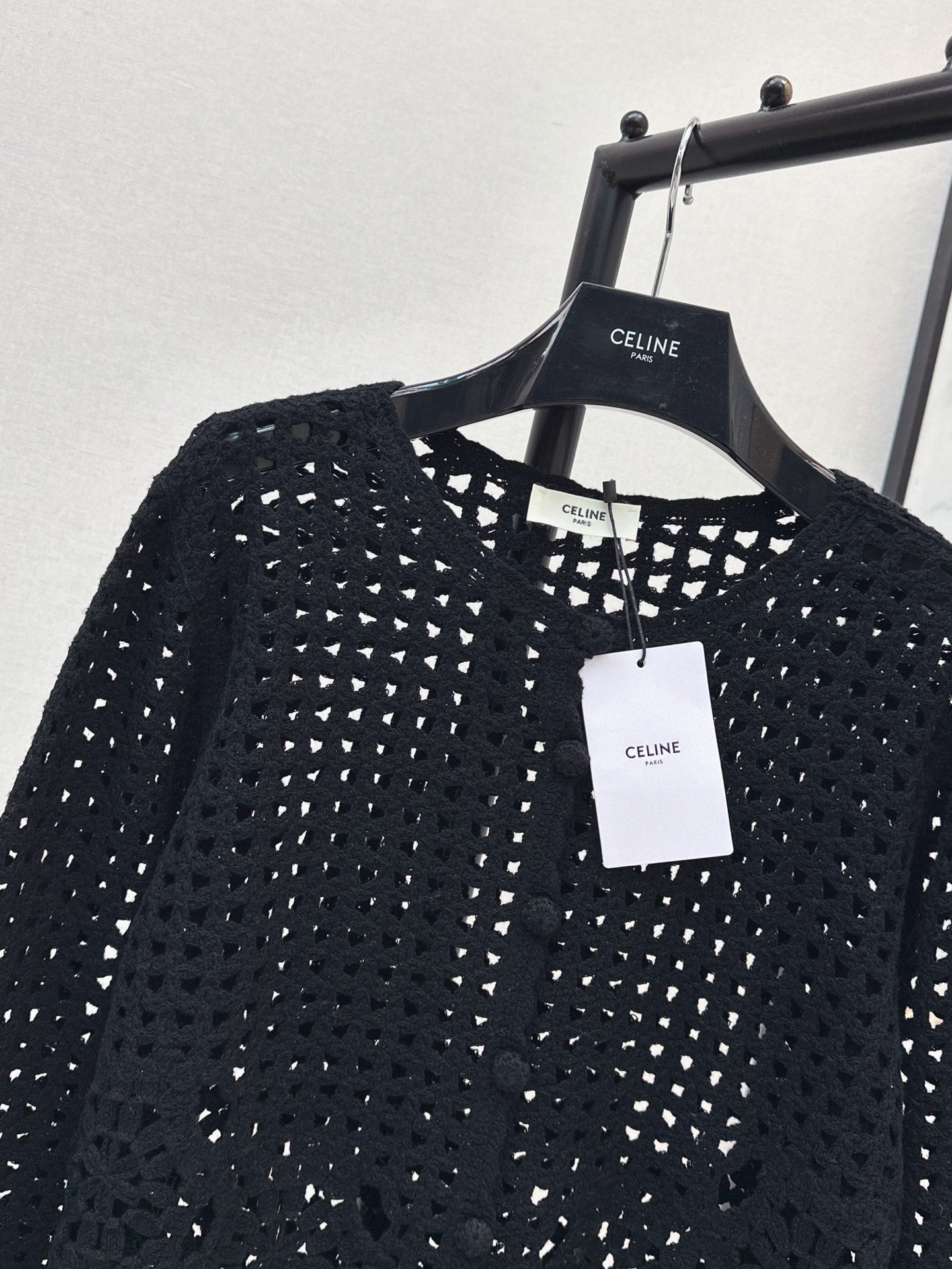 🔥Highest Quality🔥26FW New Cut-out Crochet Knit Cardigan 🖤