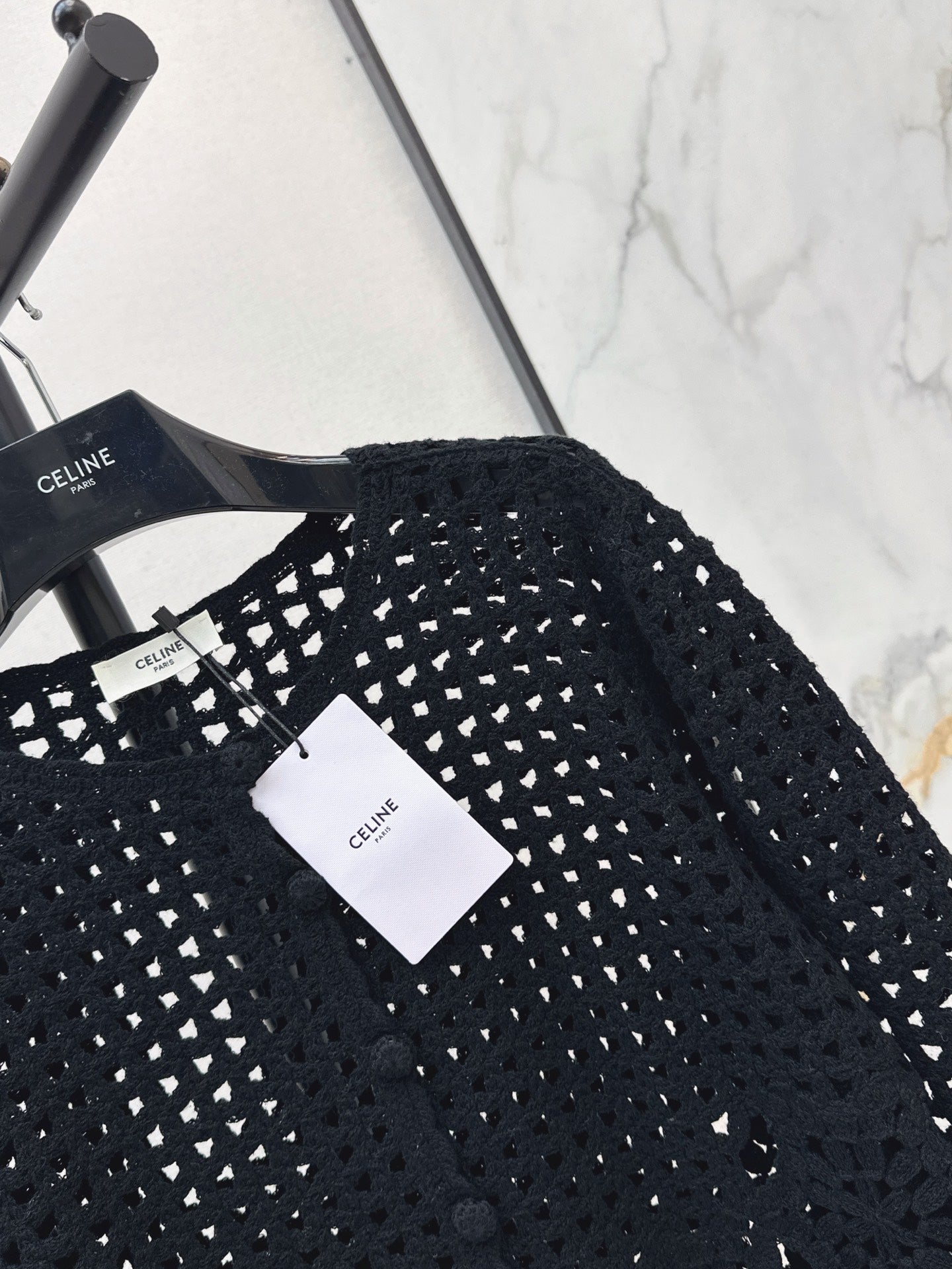 🔥Highest Quality🔥26FW New Cut-out Crochet Knit Cardigan 🖤