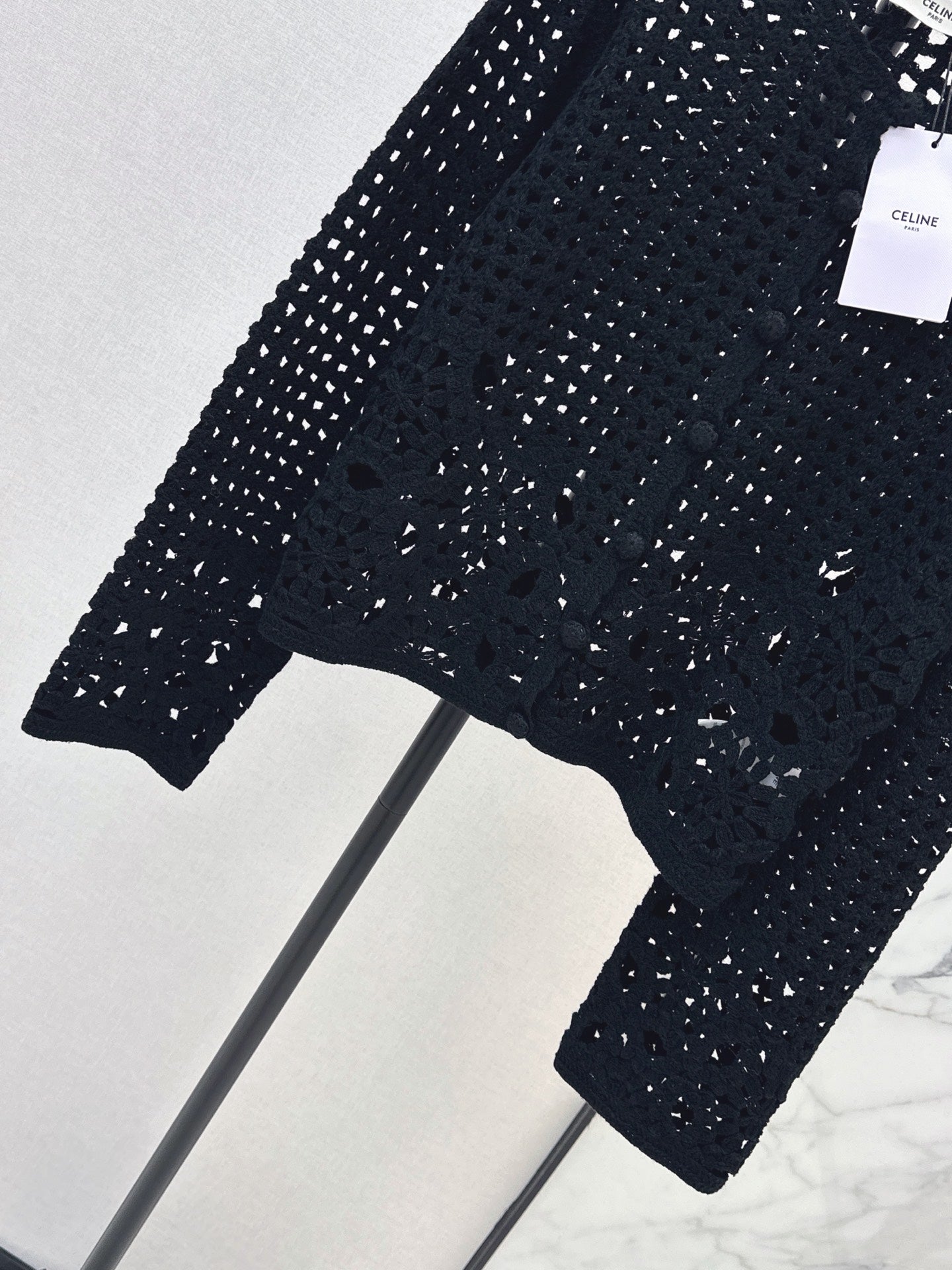 🔥Highest Quality🔥26FW New Cut-out Crochet Knit Cardigan 🖤