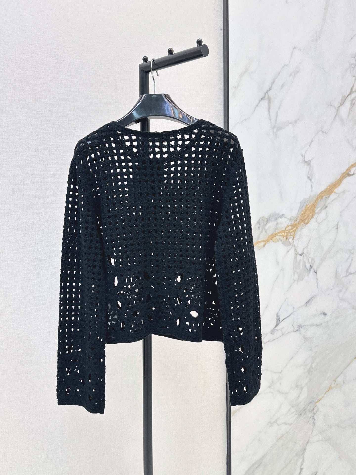 🔥Highest Quality🔥26FW New Cut-out Crochet Knit Cardigan 🖤