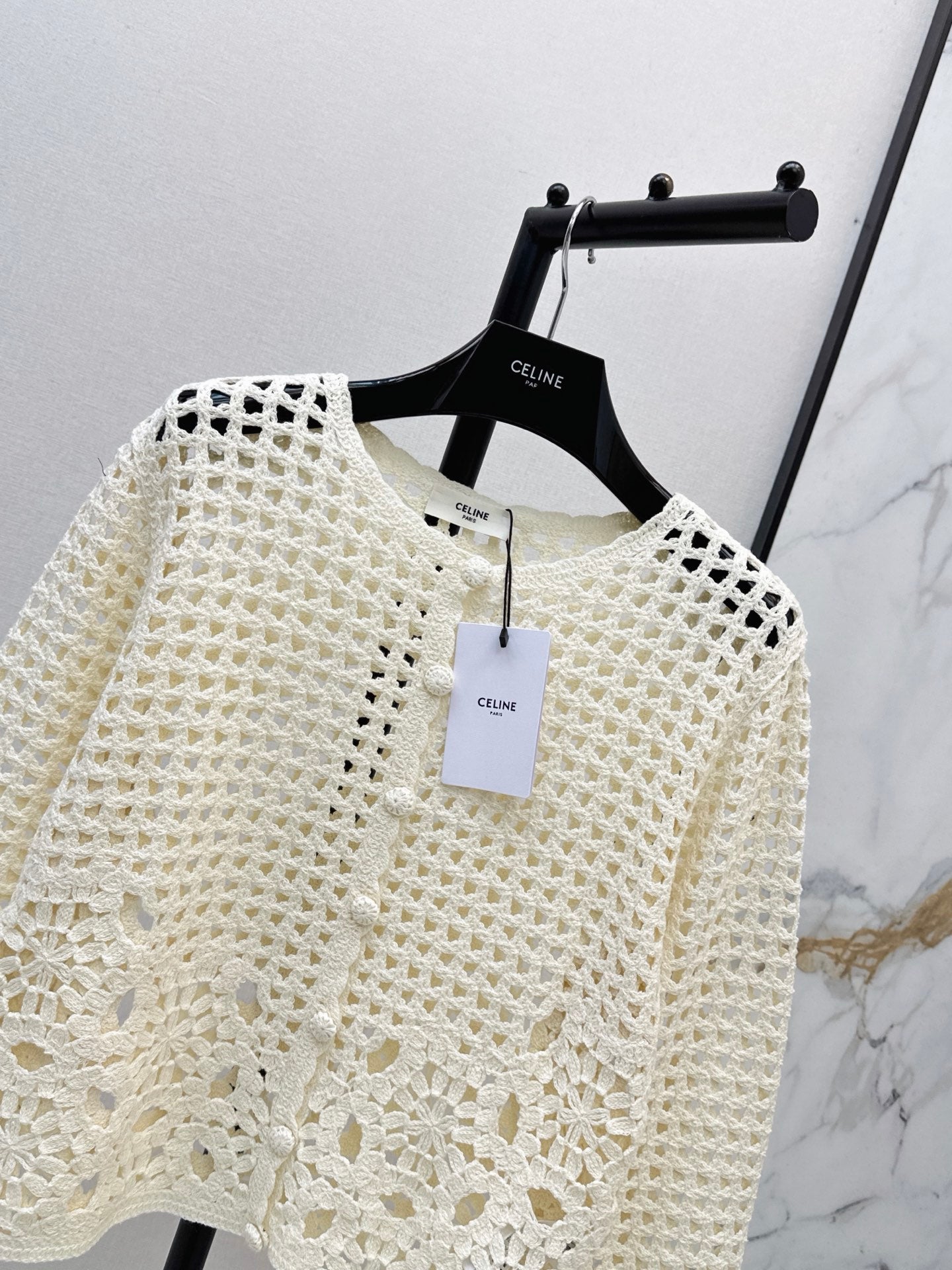 🔥Highest Quality🔥26FW New Cut-out Crochet Knit Cardigan 🖤