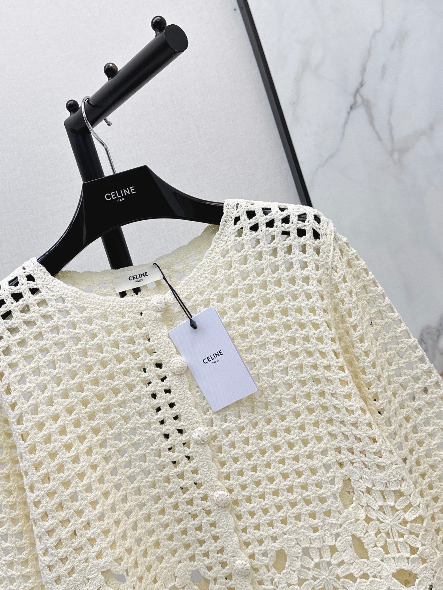 🔥Highest Quality🔥26FW New Cut-out Crochet Knit Cardigan 🖤