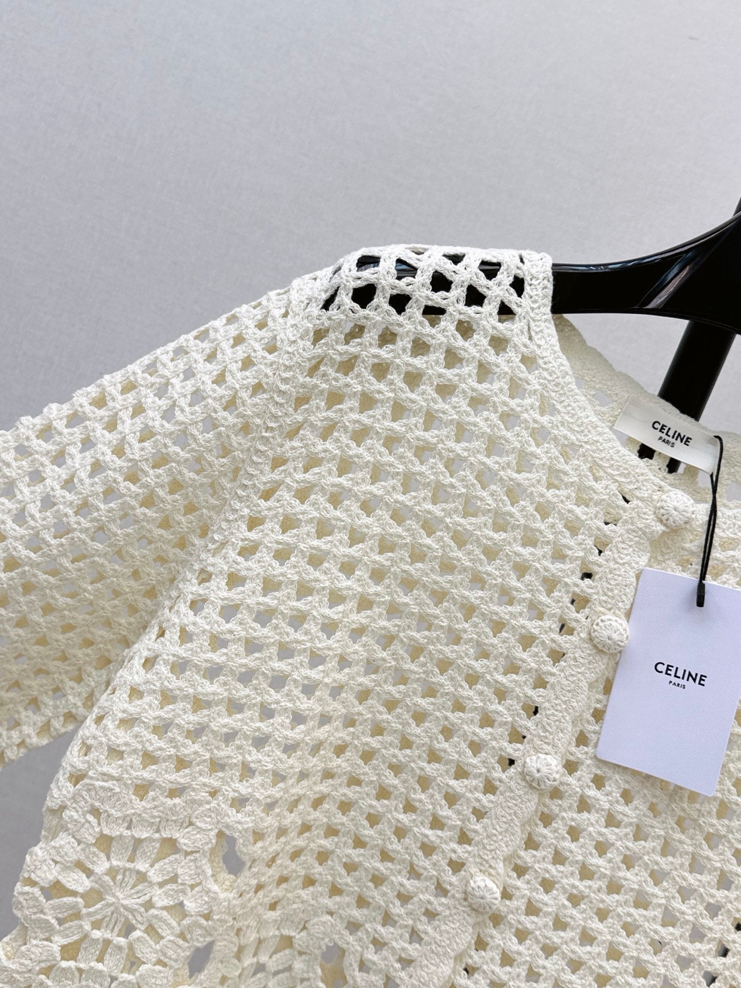 🔥Highest Quality🔥26FW New Cut-out Crochet Knit Cardigan 🖤