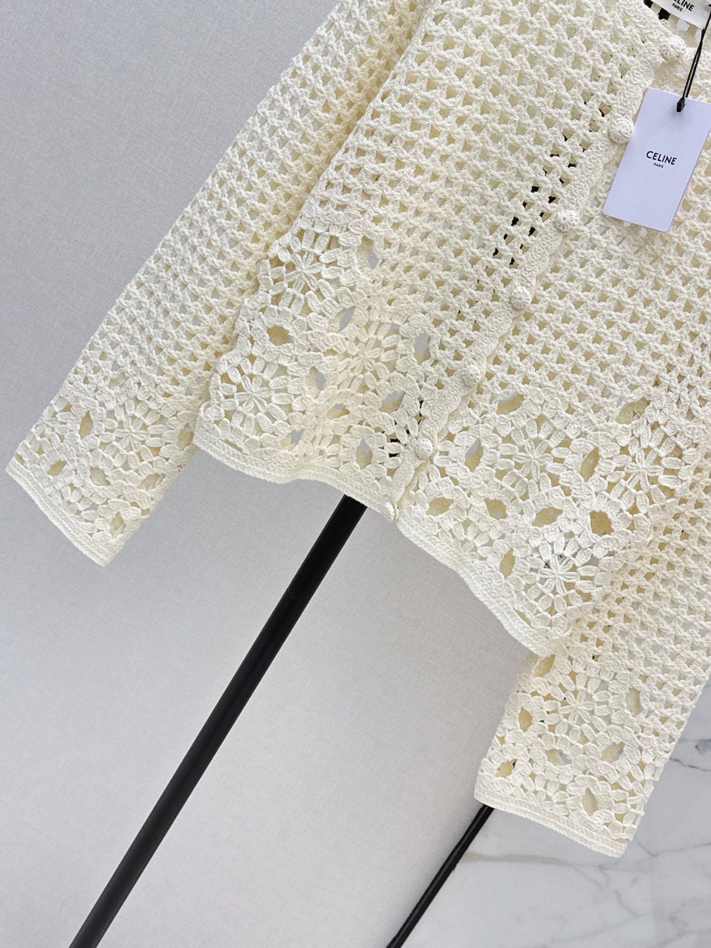 🔥Highest Quality🔥26FW New Cut-out Crochet Knit Cardigan 🖤