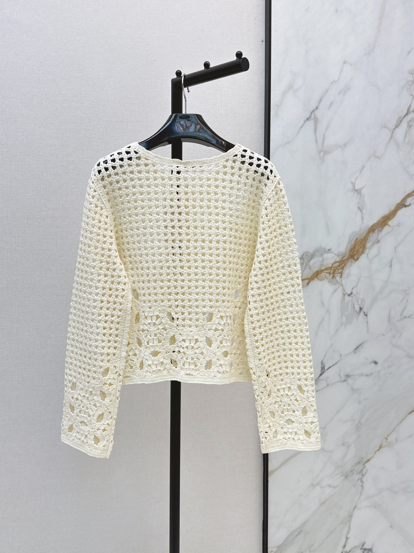🔥Highest Quality🔥26FW New Cut-out Crochet Knit Cardigan 🖤