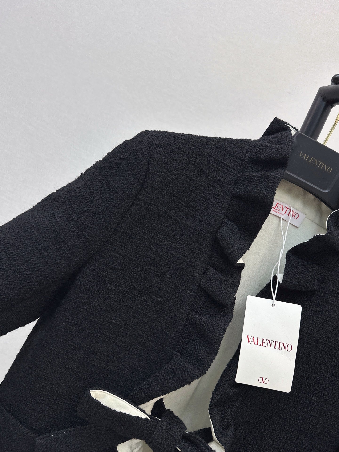 26FW New Mixed-Color Ruffled Cardigan-Style Jacket 🖤