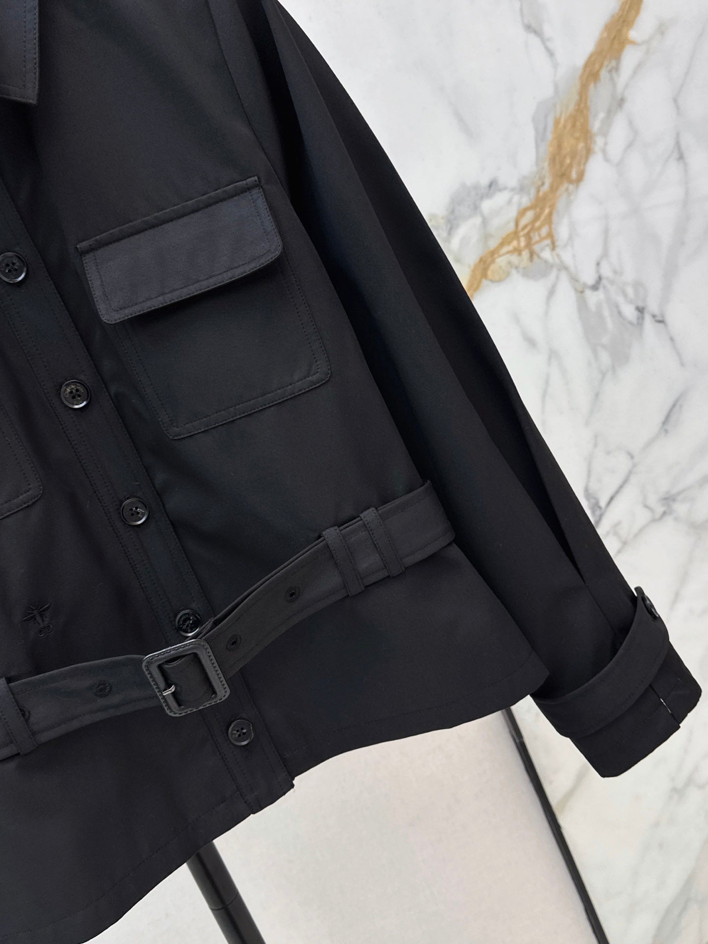 26FW New Cropped Trench Coat with Cinched-Waist Design 🖤