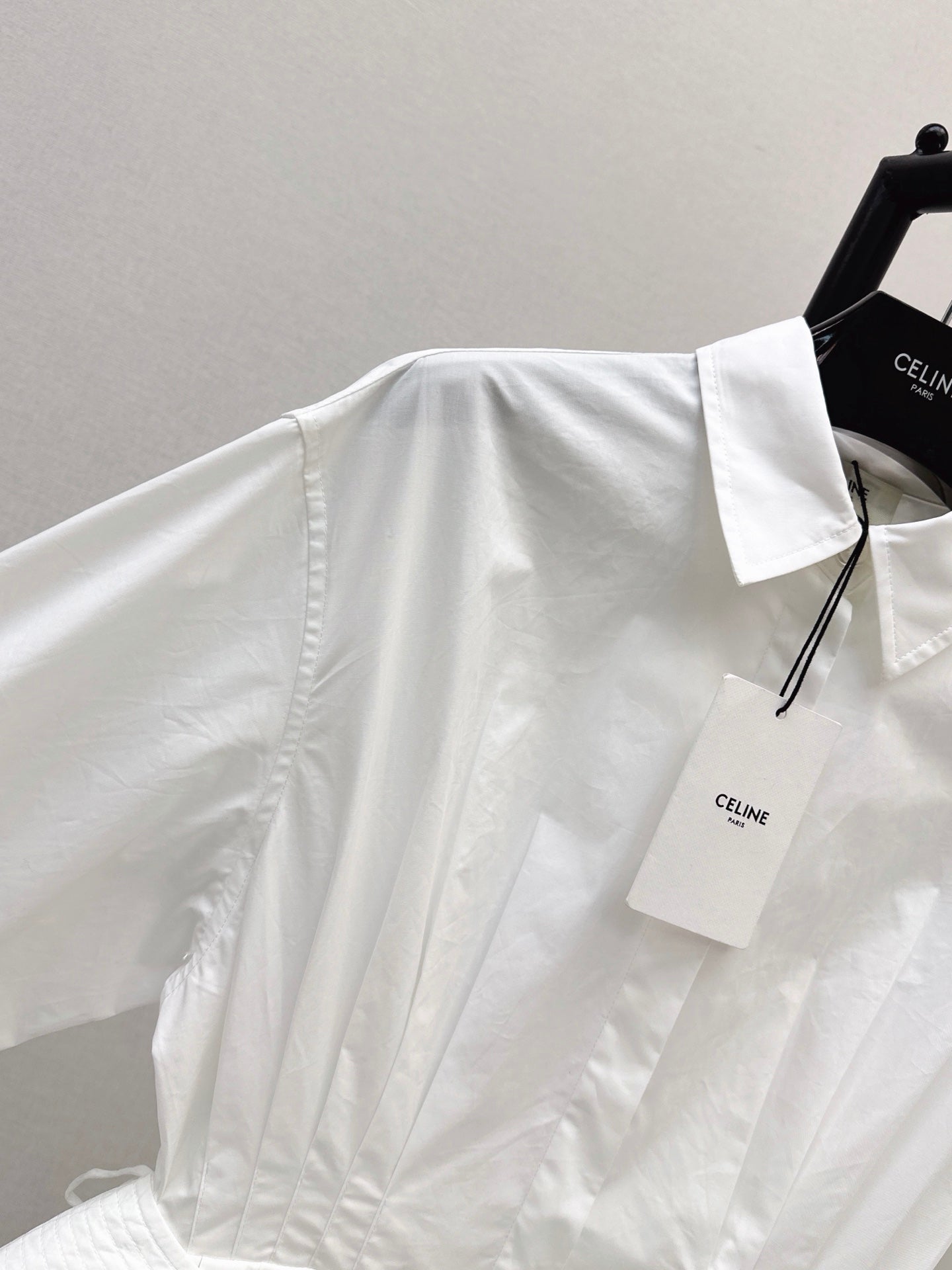 26FW New Shirt-Style Dress with Detachable Ruffled Waist Belt 🤍