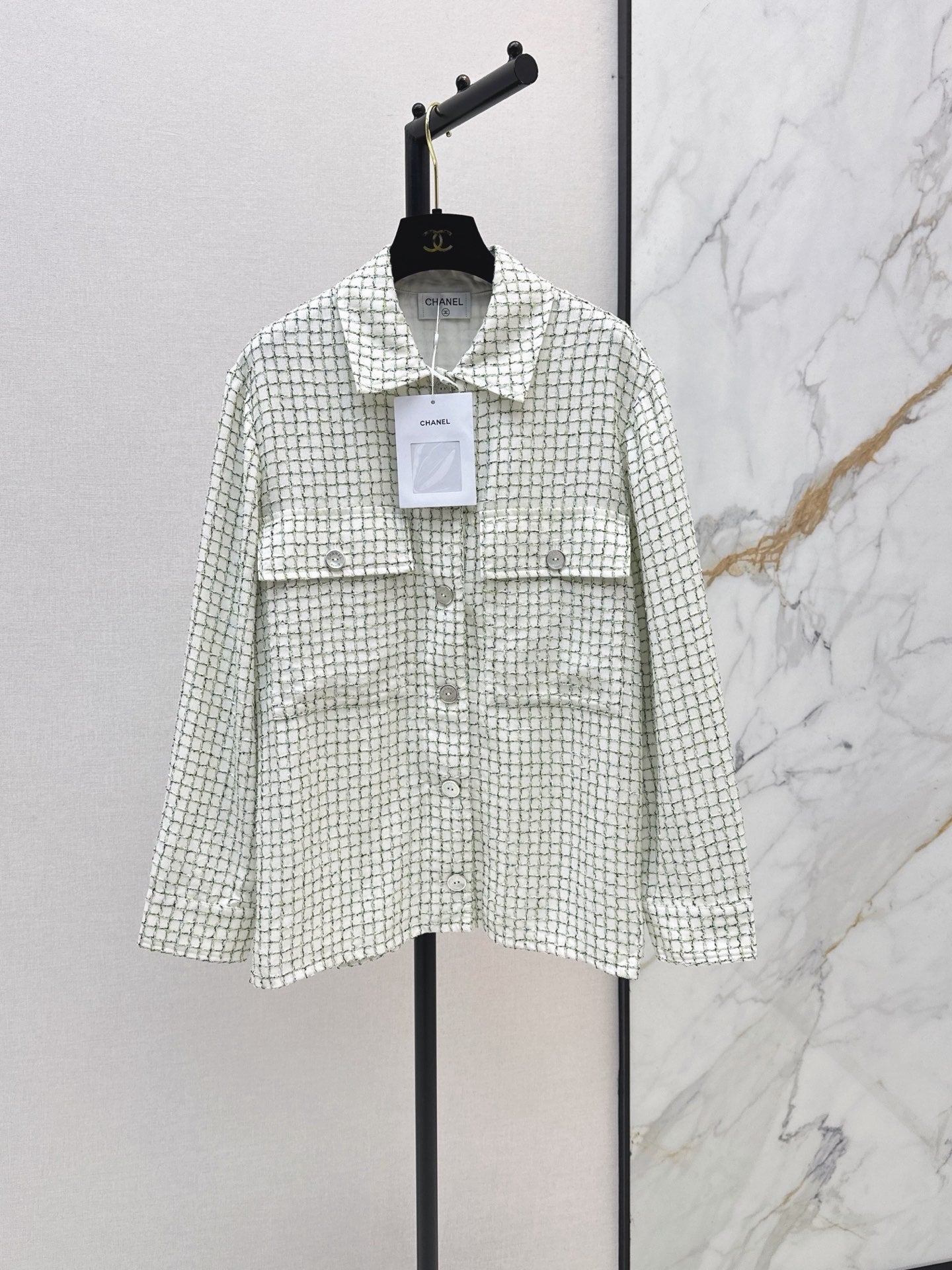 🔥Highest Quality🔥26FW New Woven Bouclé Shirt Jacket 🤍