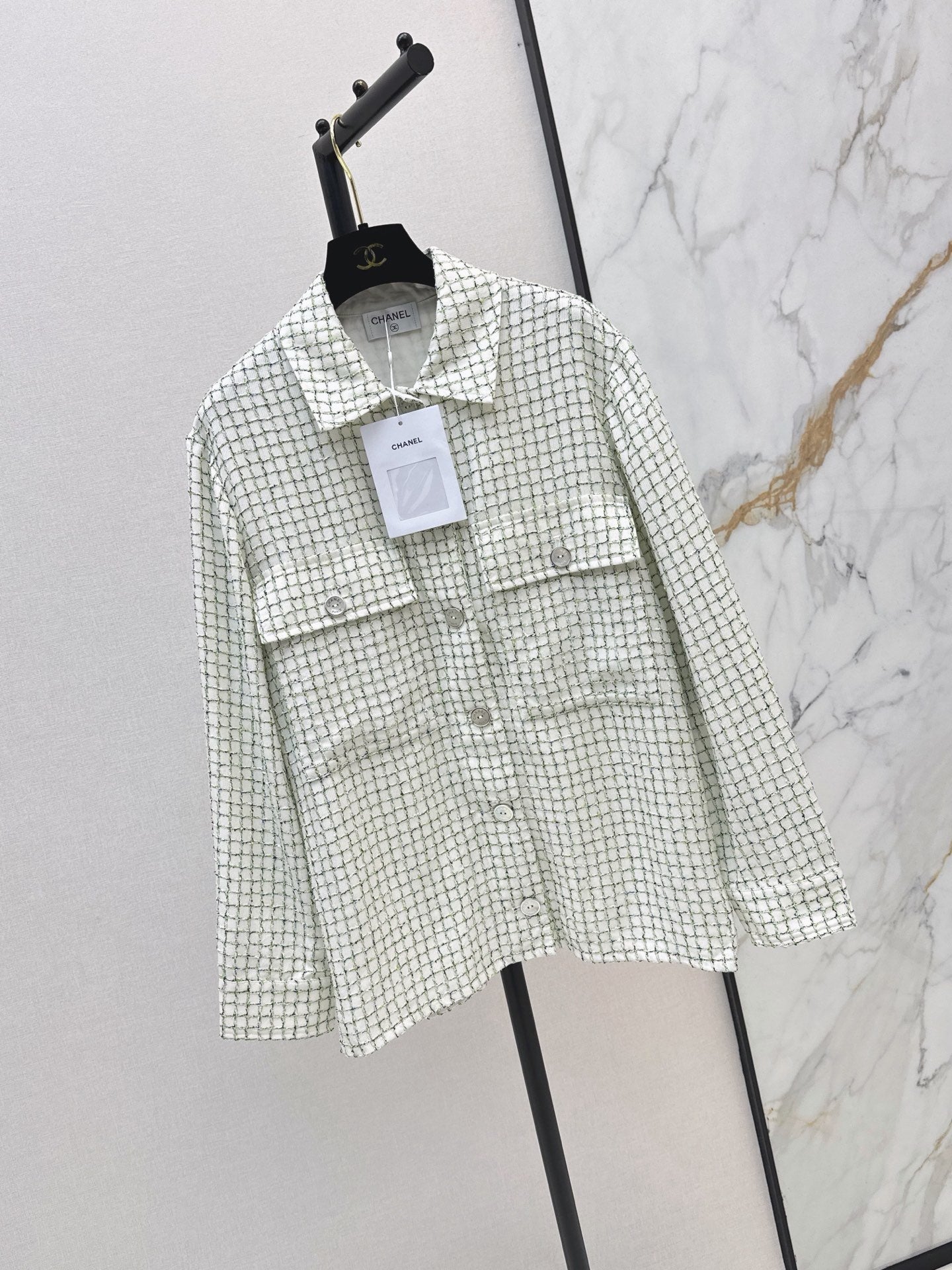 🔥Highest Quality🔥26FW New Woven Bouclé Shirt Jacket 🤍