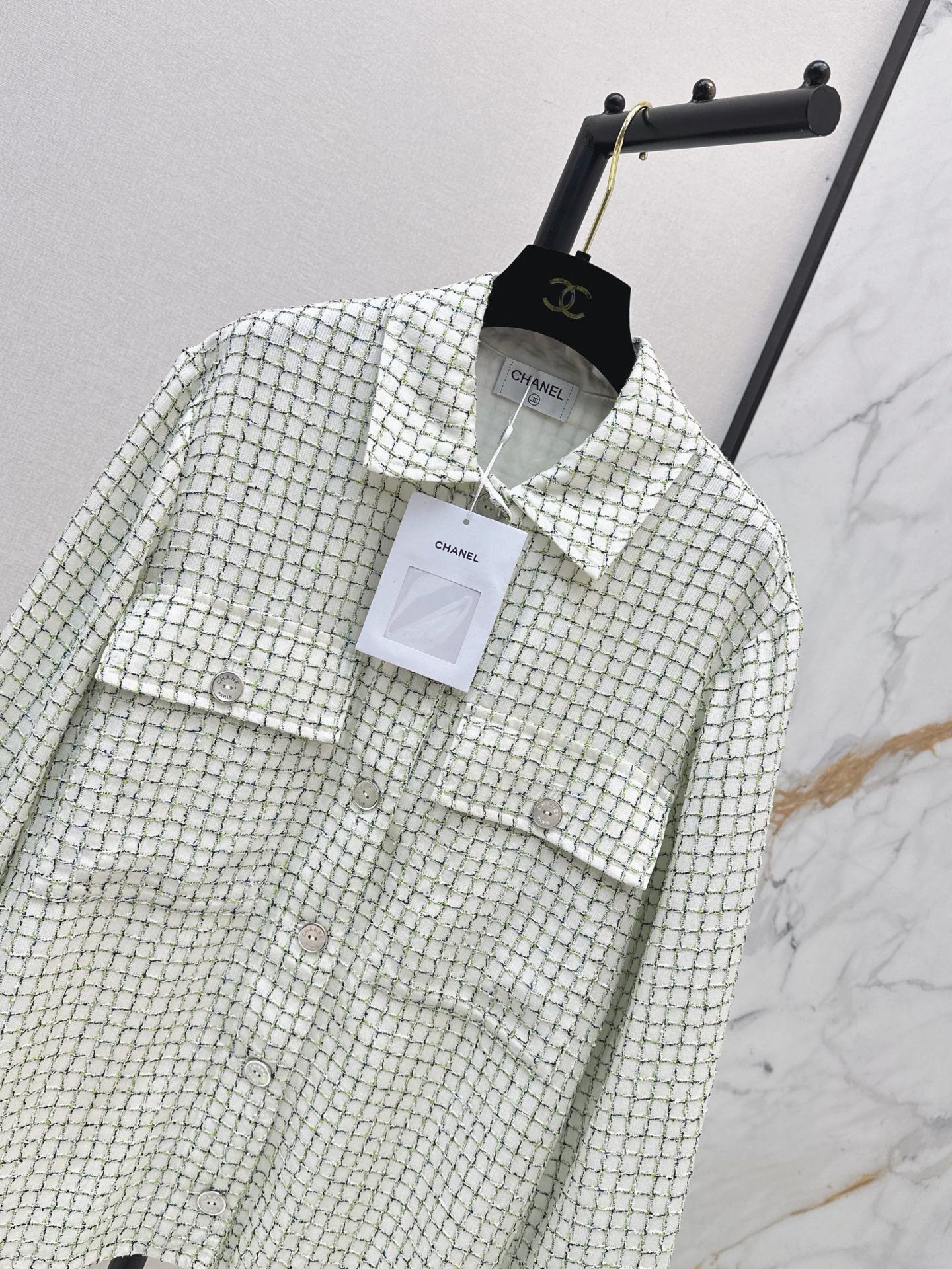 🔥Highest Quality🔥26FW New Woven Bouclé Shirt Jacket 🤍