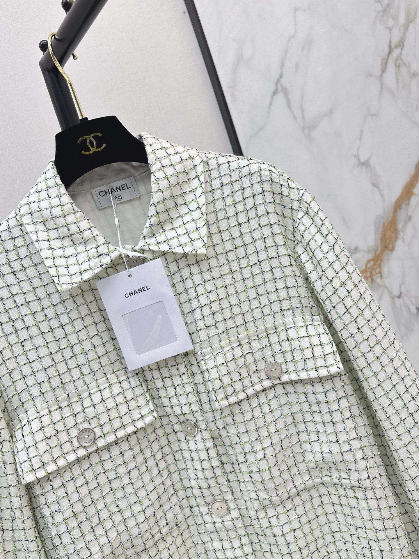🔥Highest Quality🔥26FW New Woven Bouclé Shirt Jacket 🤍