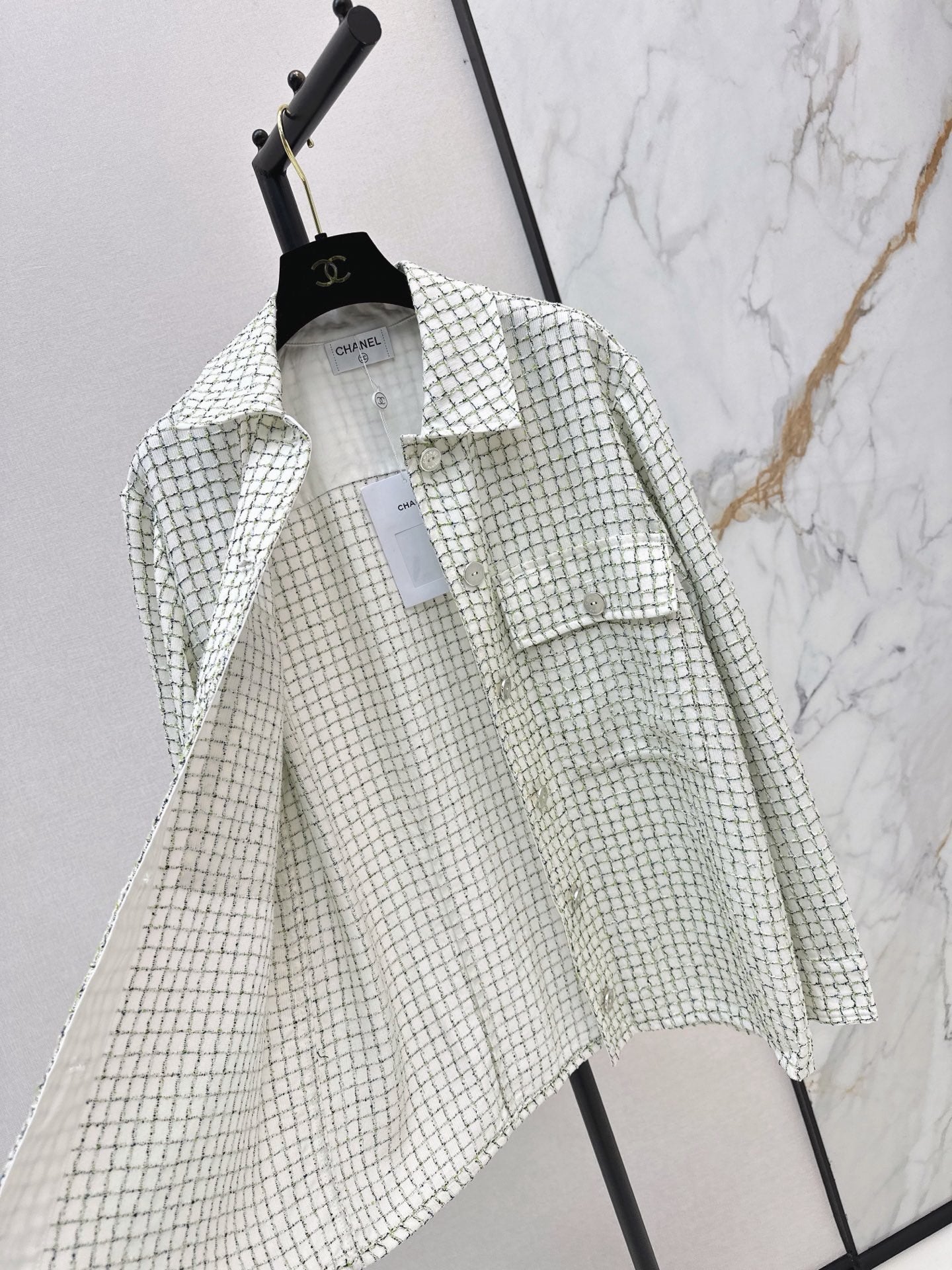 🔥Highest Quality🔥26FW New Woven Bouclé Shirt Jacket 🤍