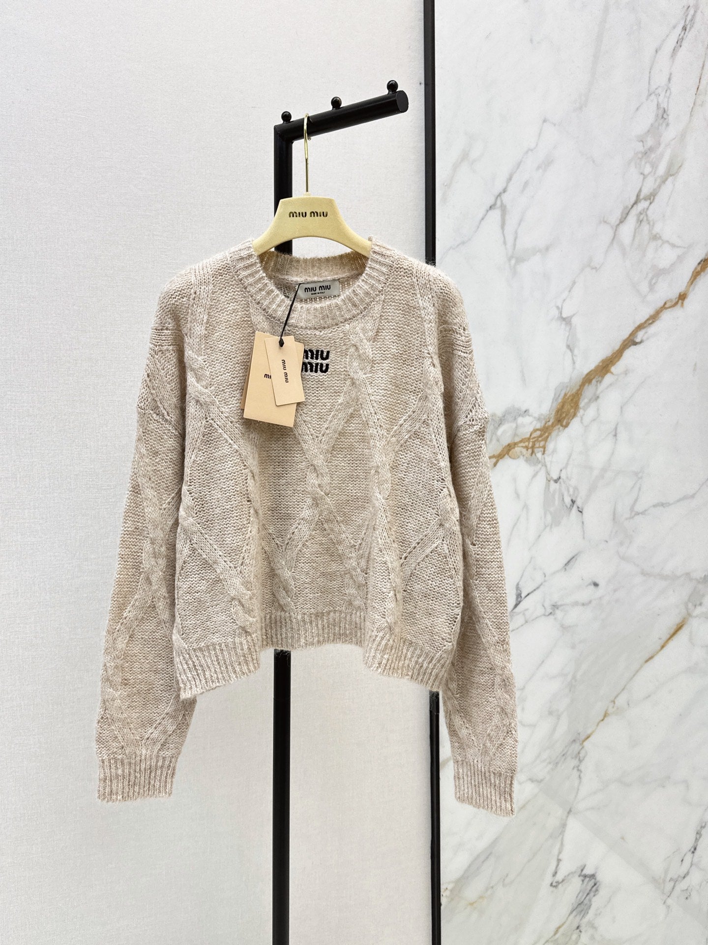 26FW New Logo Letter Embroidery Crewneck Sweater 🩶