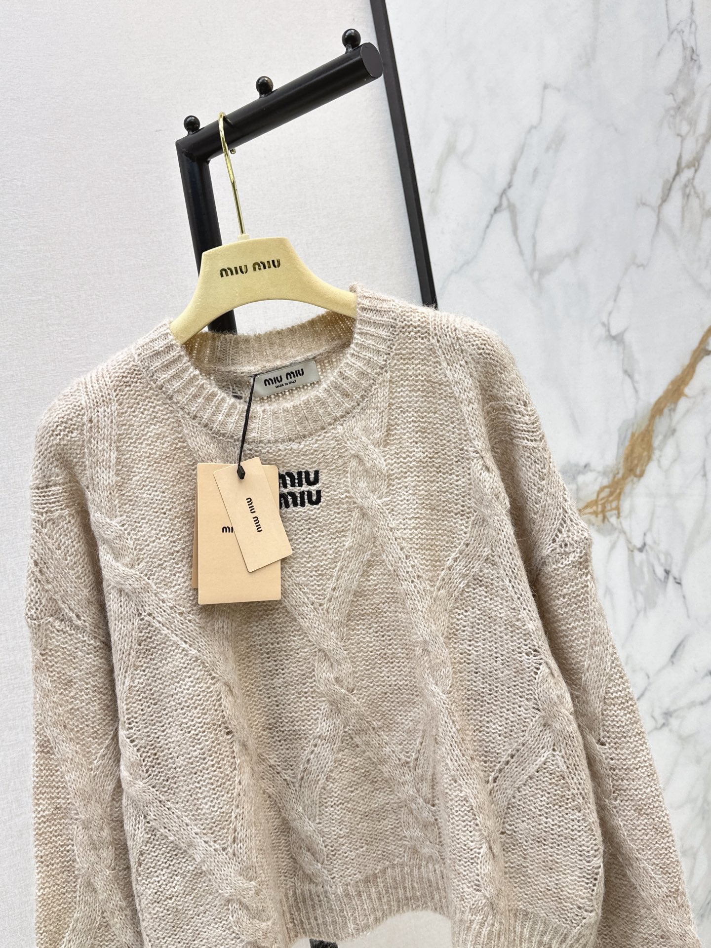 26FW New Logo Letter Embroidery Crewneck Sweater 🩶