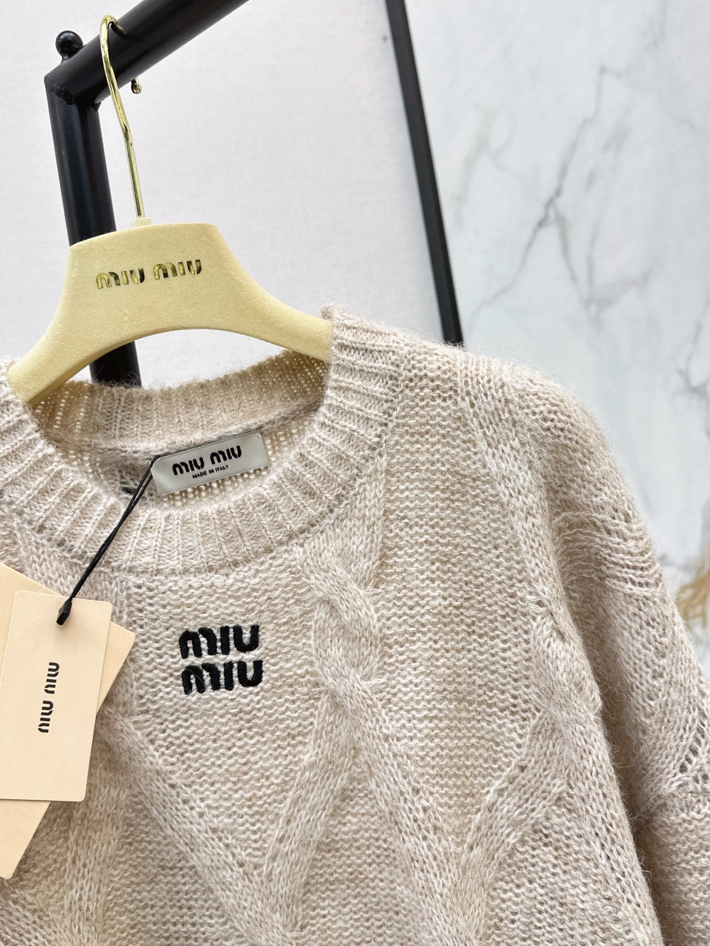 26FW New Logo Letter Embroidery Crewneck Sweater 🩶