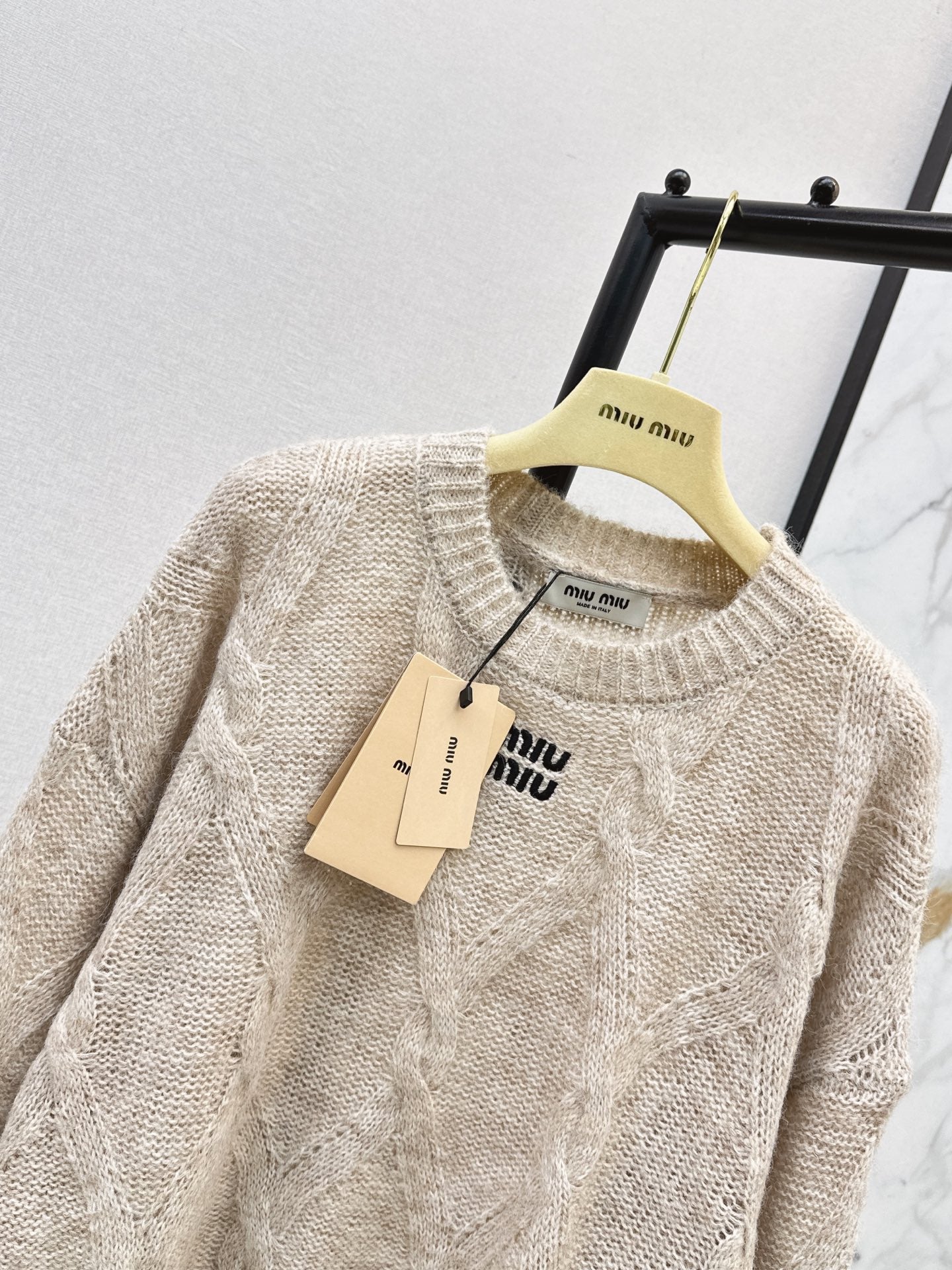 26FW New Logo Letter Embroidery Crewneck Sweater 🩶