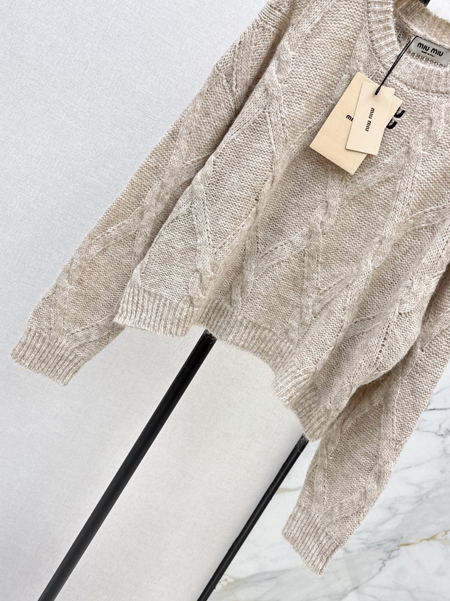 26FW New Logo Letter Embroidery Crewneck Sweater 🩶