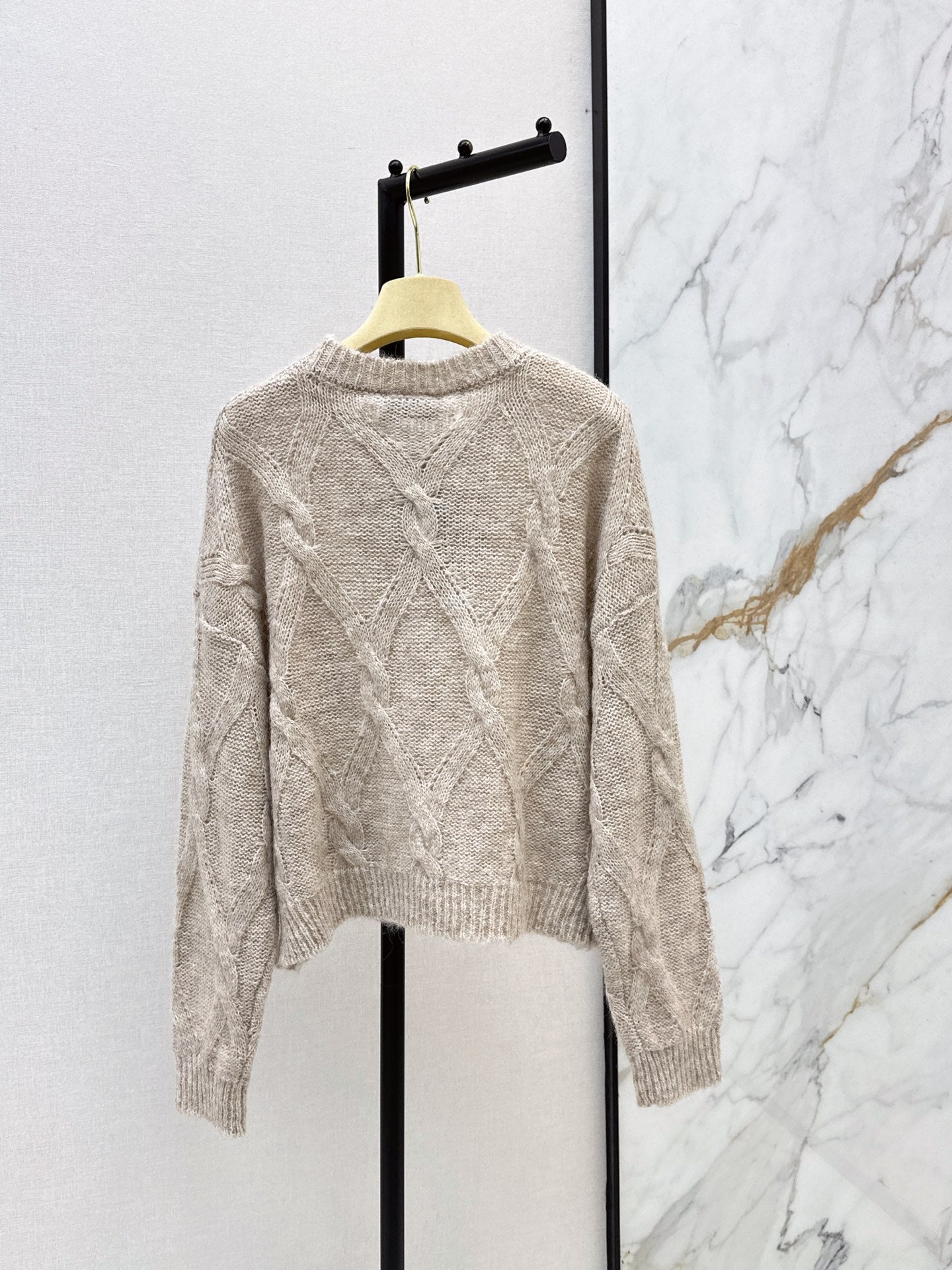 26FW New Logo Letter Embroidery Crewneck Sweater 🩶