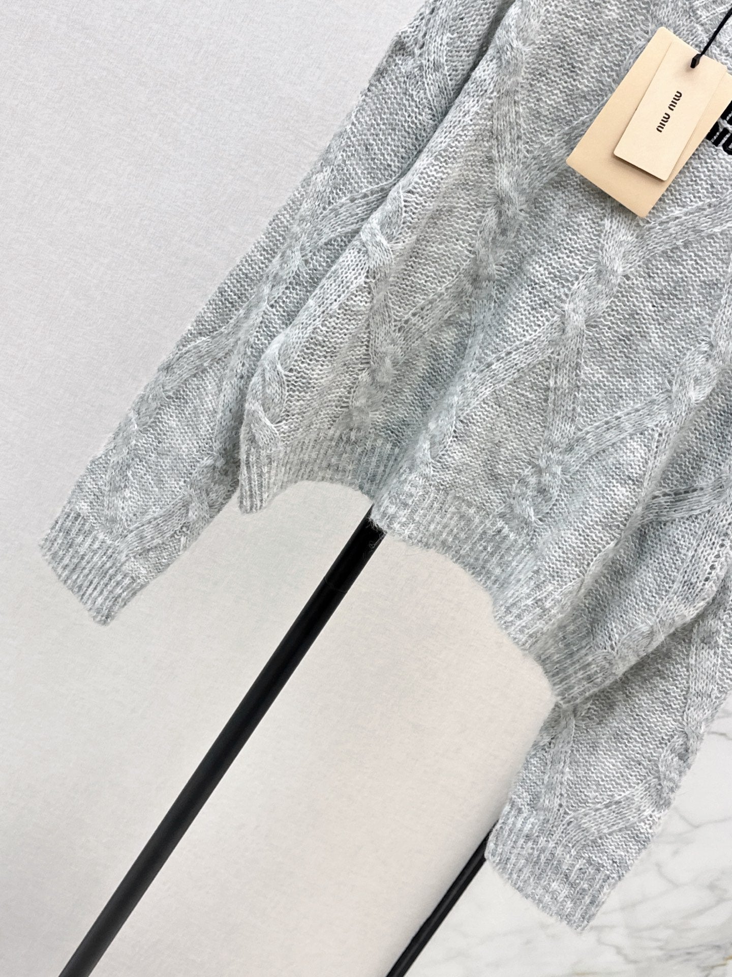 26FW New Logo Letter Embroidery Crewneck Sweater 🩶