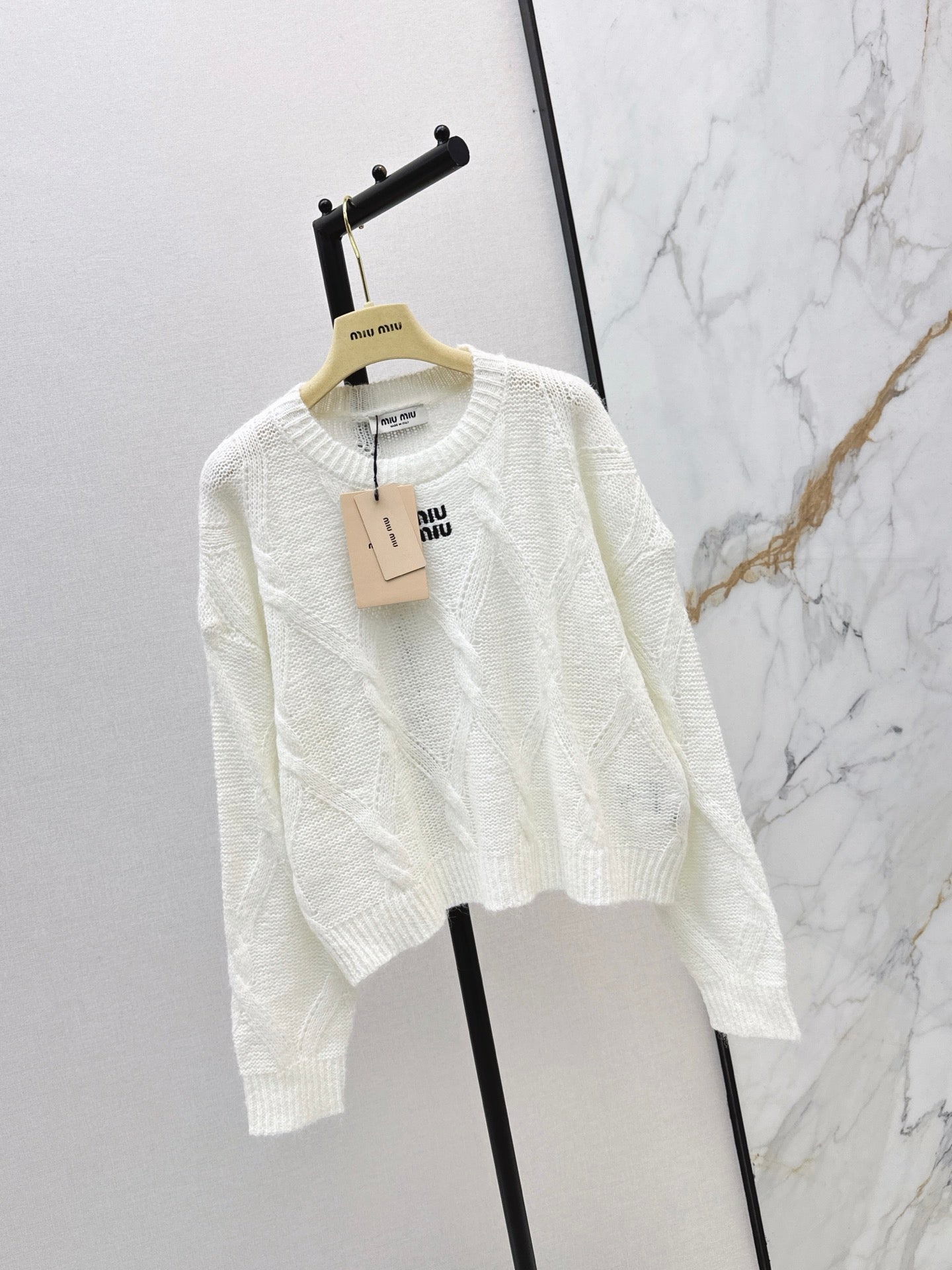 26FW New Logo Letter Embroidery Crewneck Sweater 🩶