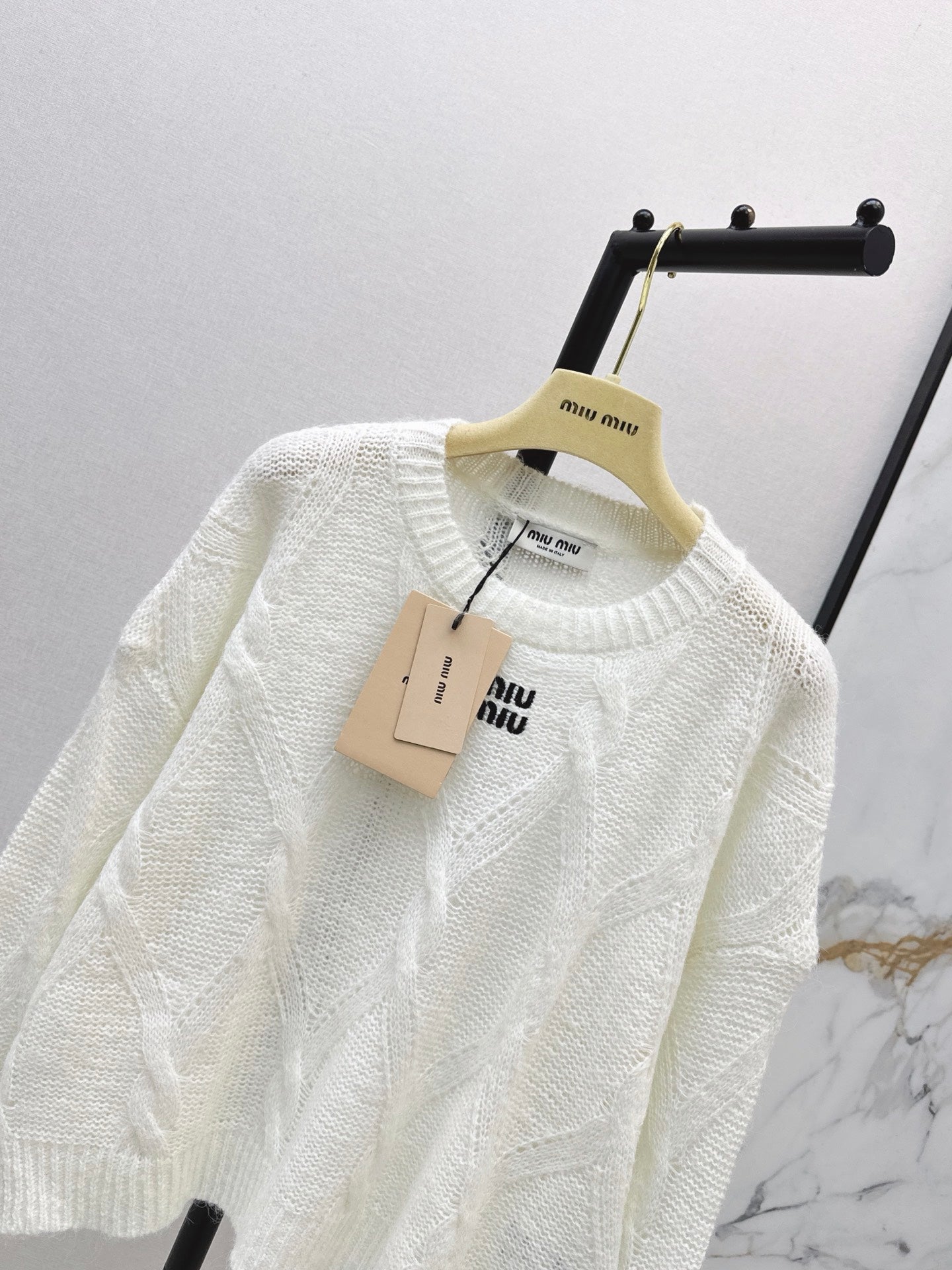 26FW New Logo Letter Embroidery Crewneck Sweater 🩶