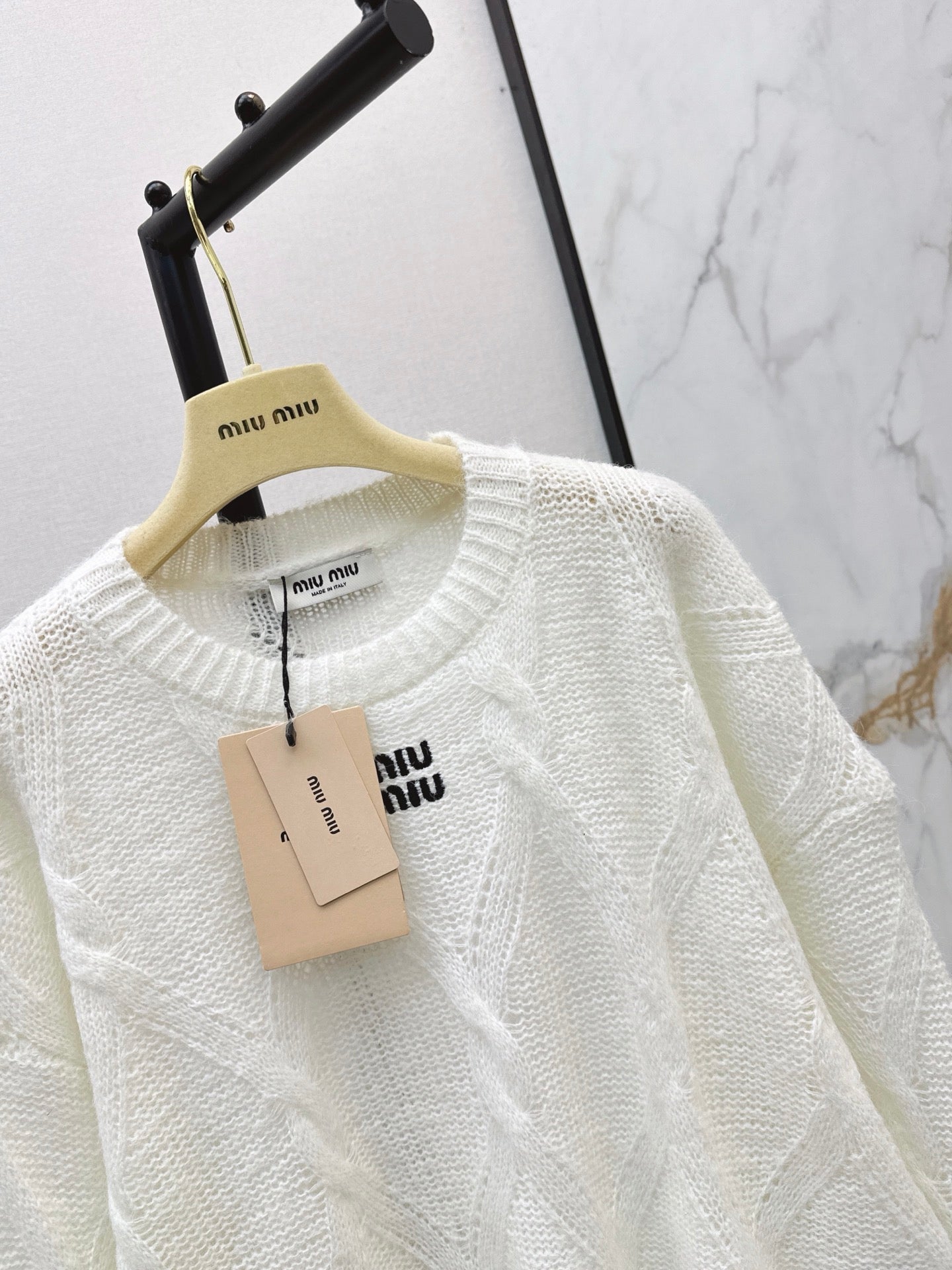 26FW New Logo Letter Embroidery Crewneck Sweater 🩶