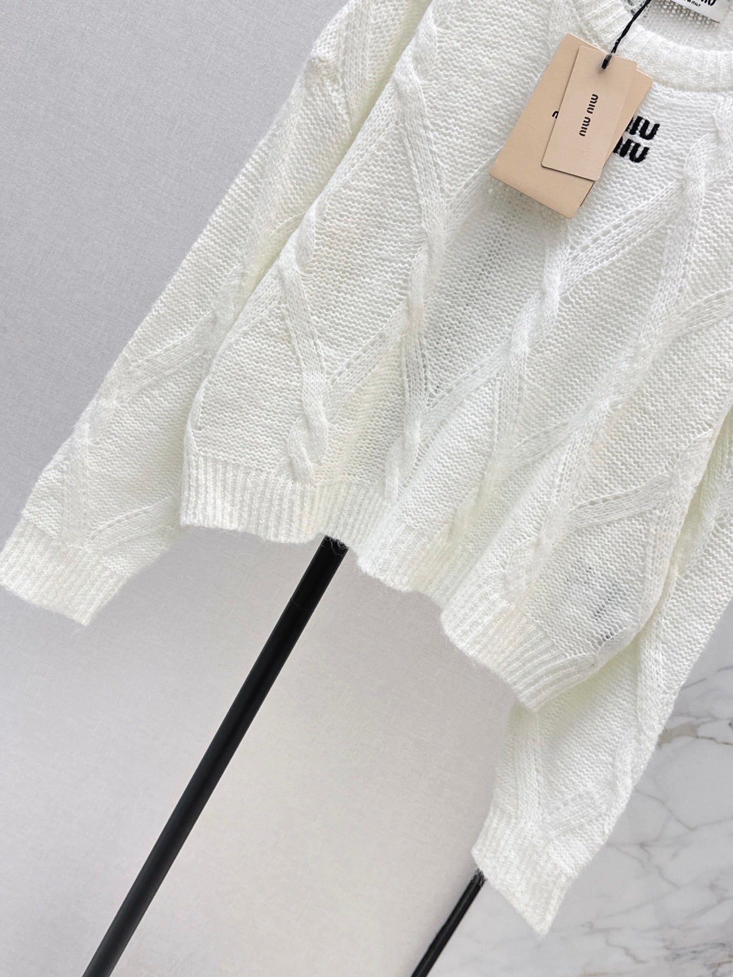 26FW New Logo Letter Embroidery Crewneck Sweater 🩶