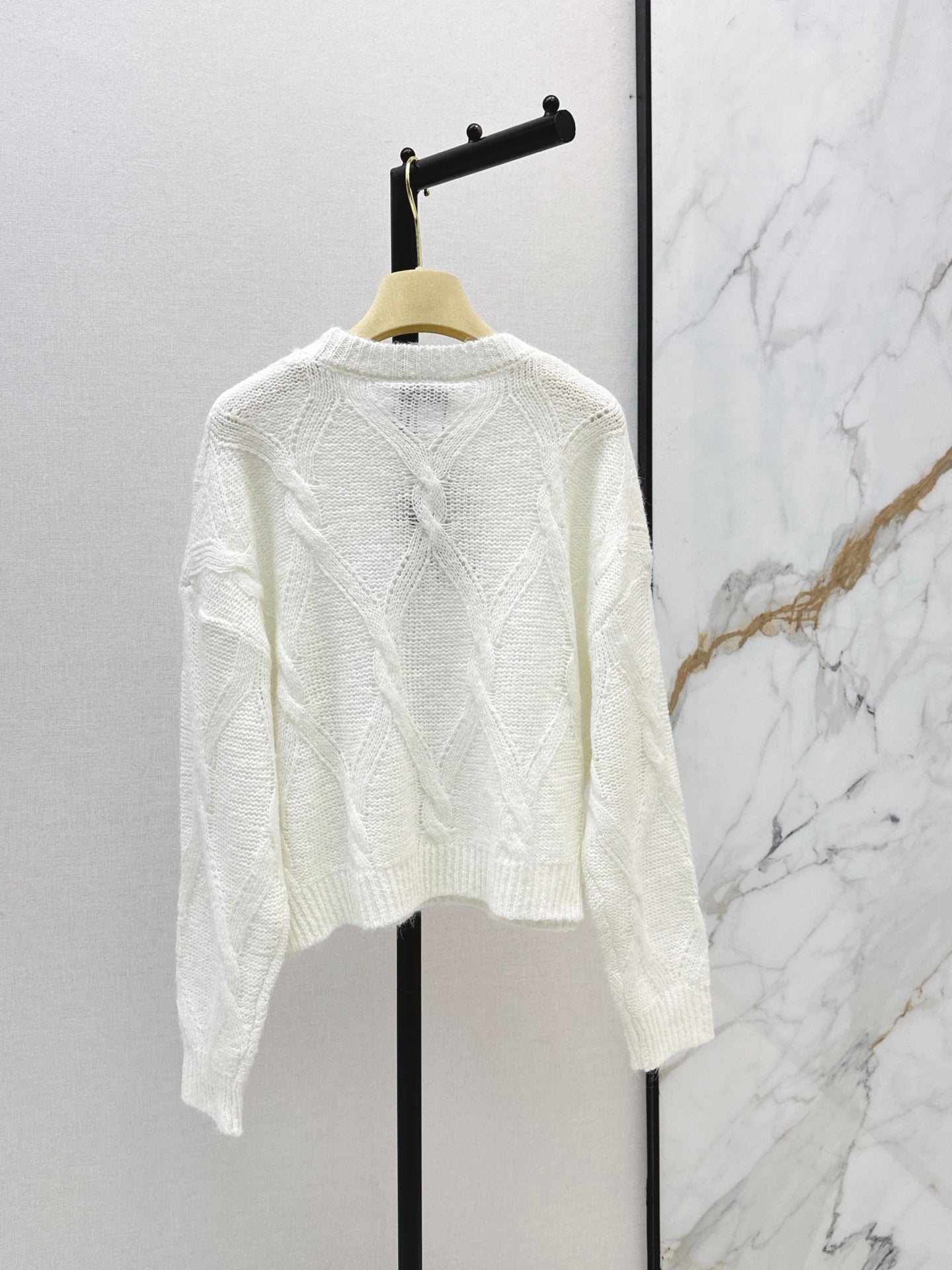 26FW New Logo Letter Embroidery Crewneck Sweater 🩶