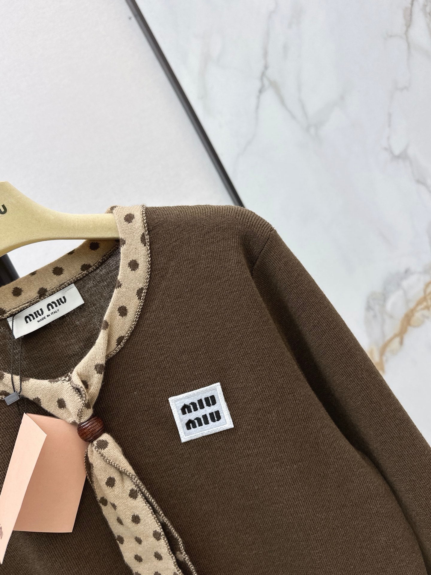 26FW New Bow-Tie V-Neck Cropped Knit Top 🩵