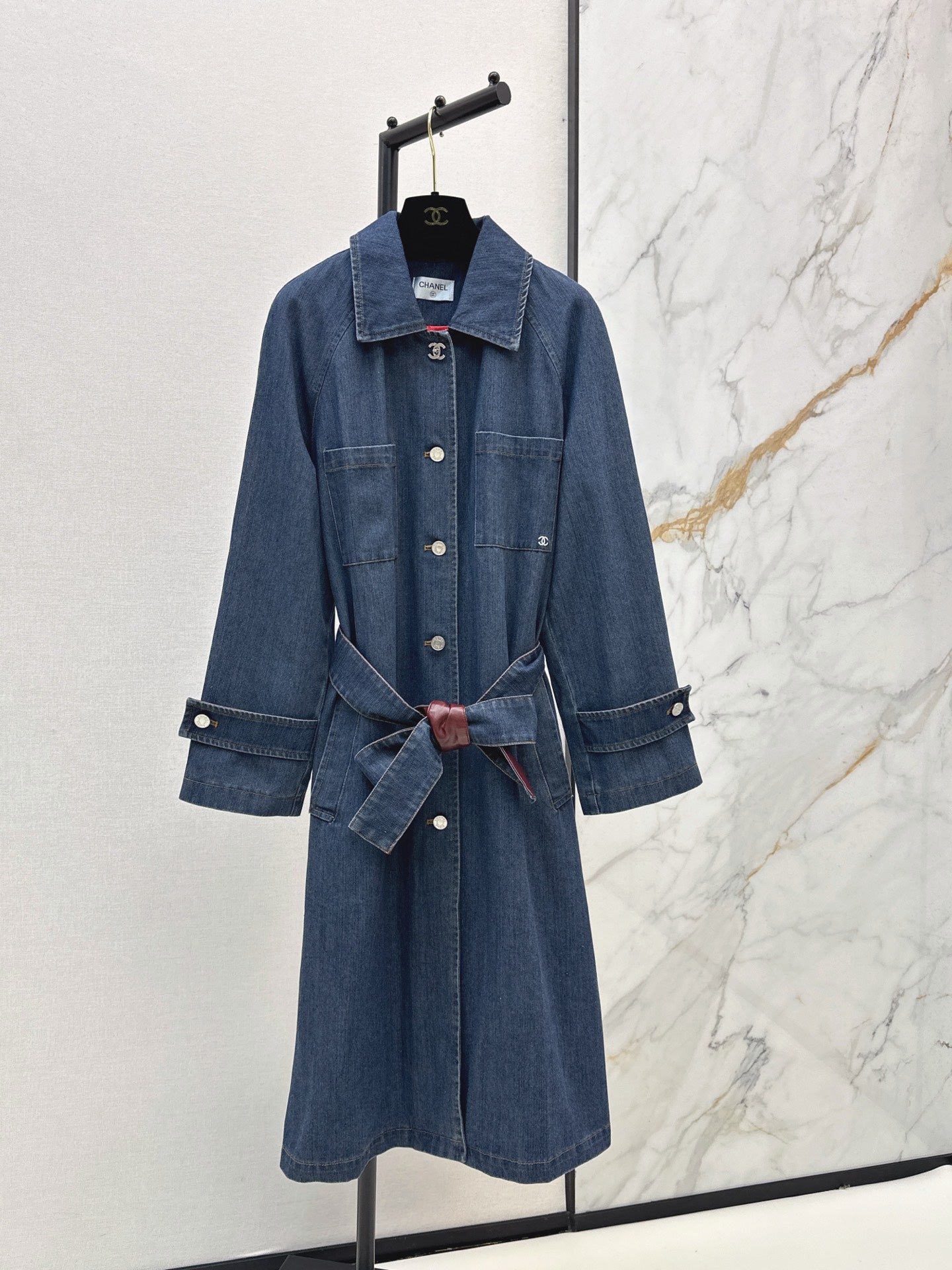 26FW New "Coco Girl" Style: Long Denim Coat 🖤