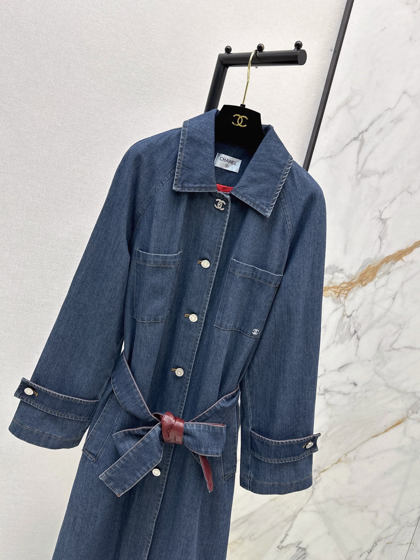 26FW New "Coco Girl" Style: Long Denim Coat 🖤