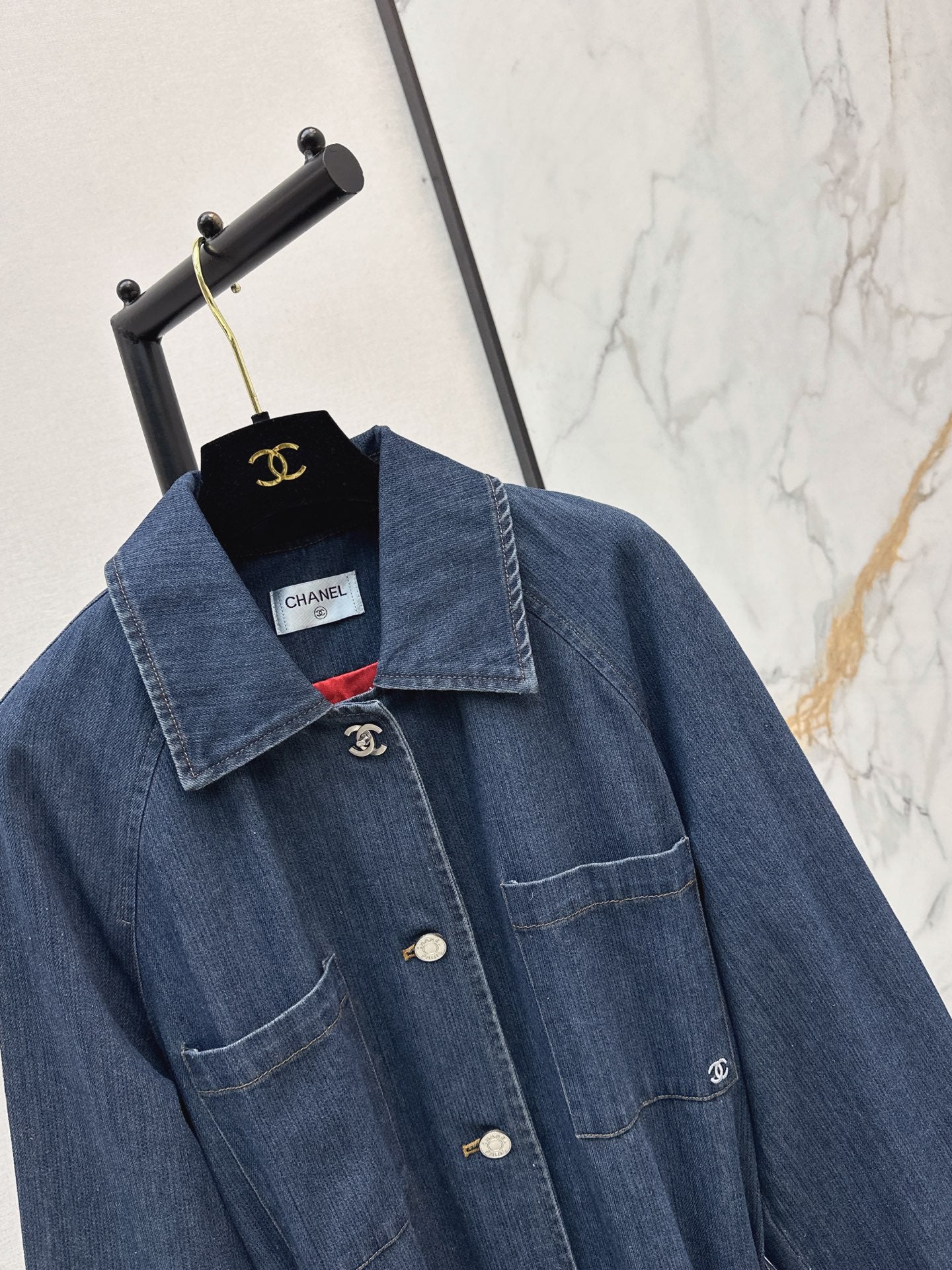 26FW New "Coco Girl" Style: Long Denim Coat 🖤