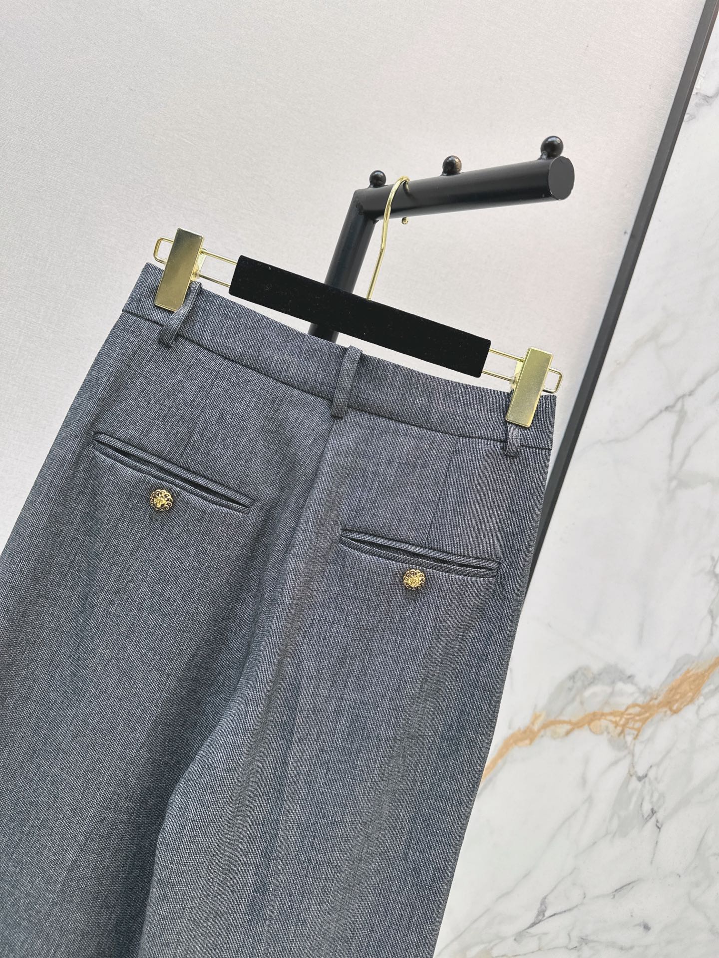 26FW New Grey Straight-Leg Trousers 🩶