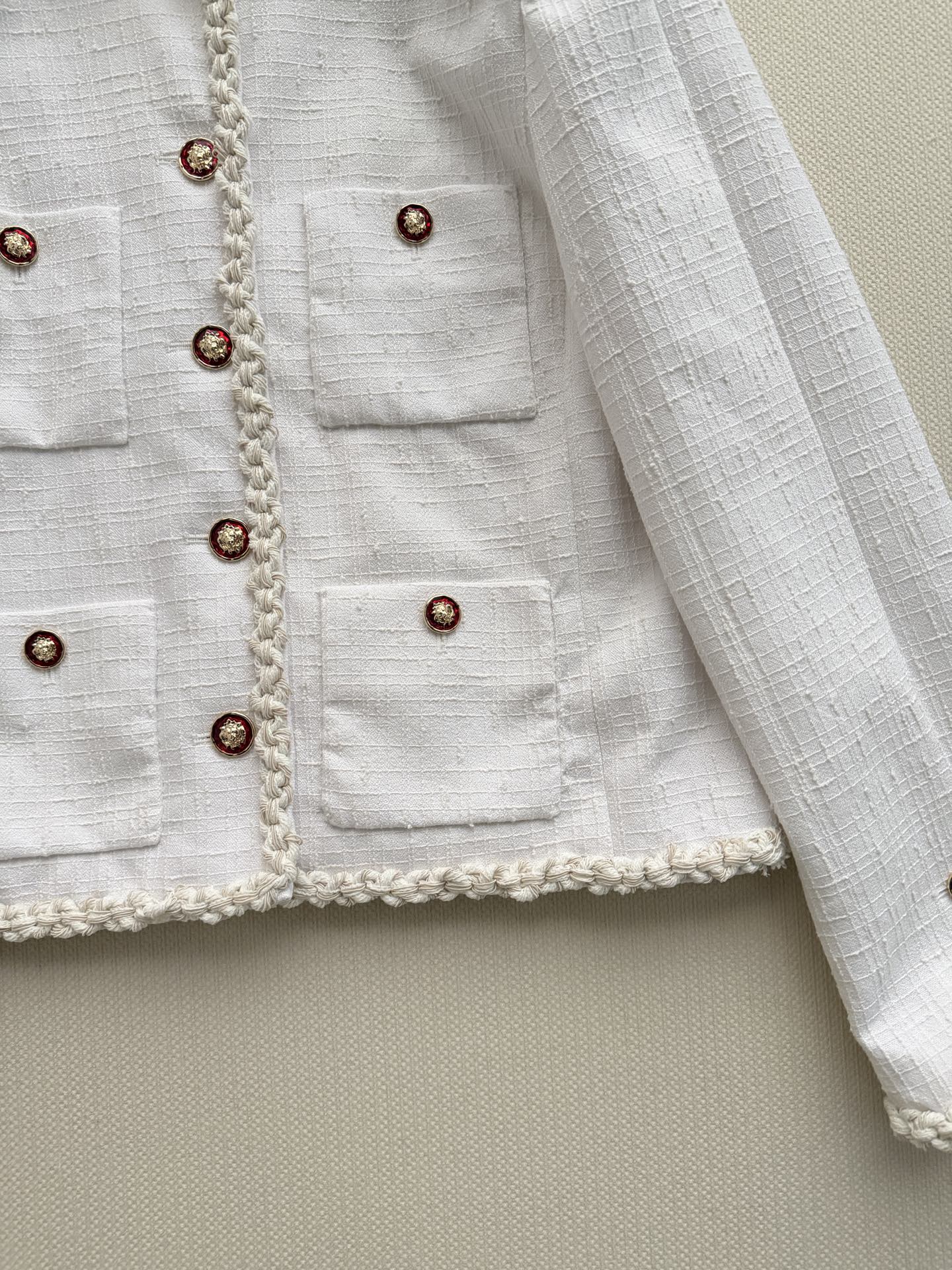 🔥Highest Quality🔥26FW New White Tweed Jacket 🤍