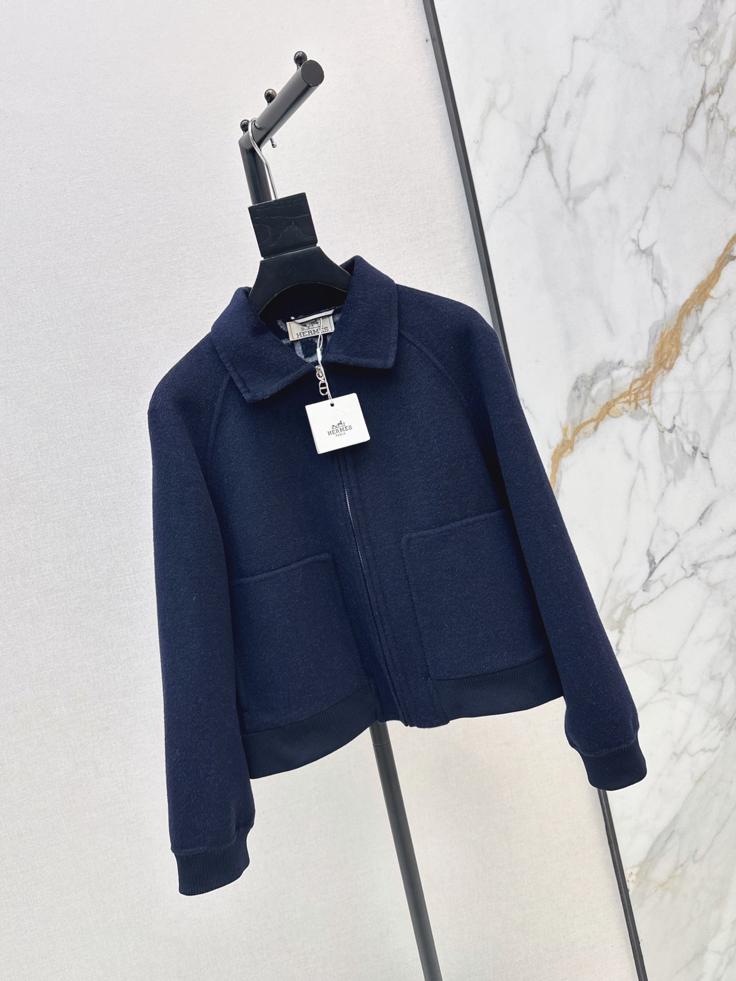 26FW New Reversible Cashmere Short Coat with Lapel 🤎