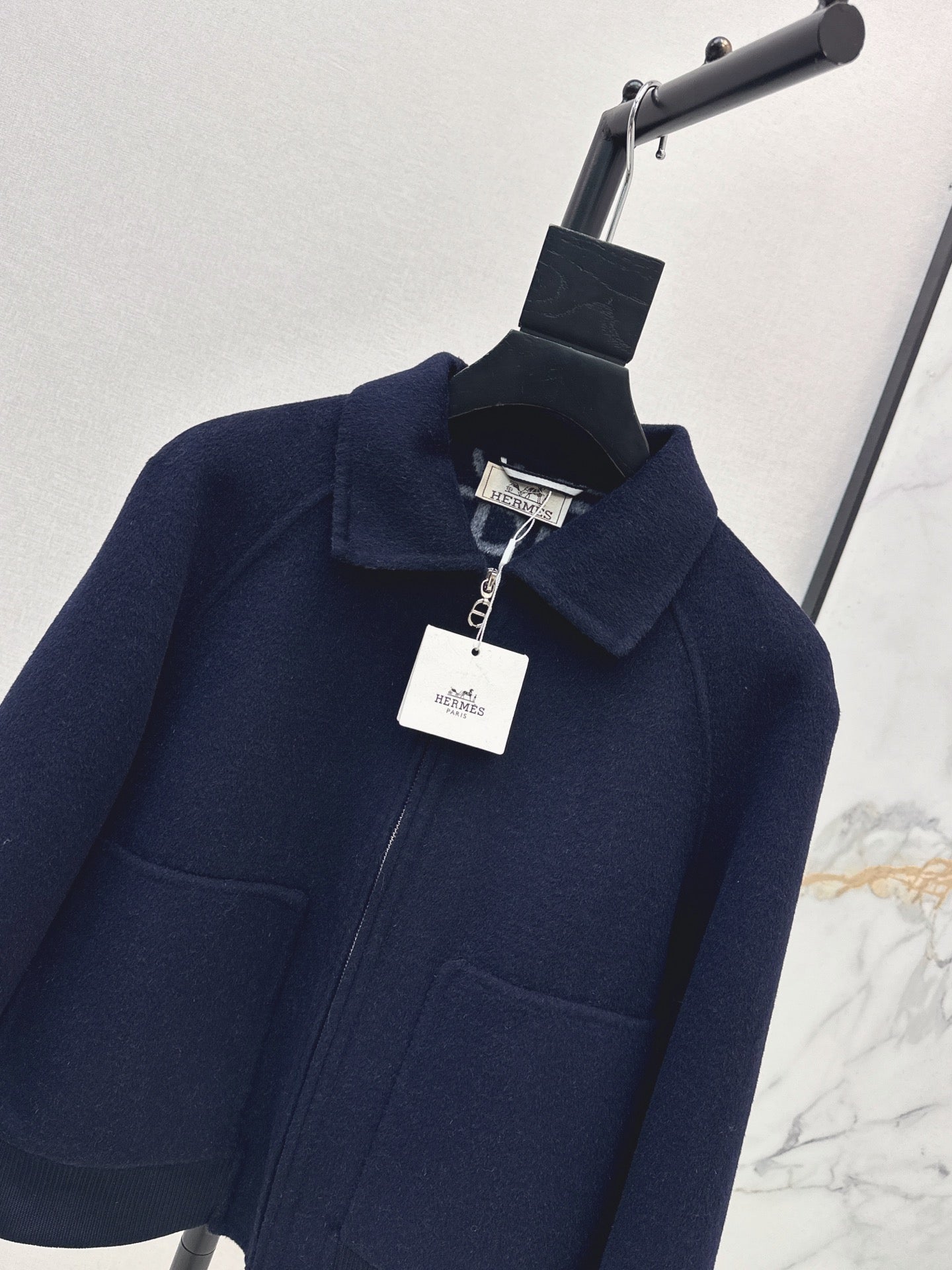 26FW New Reversible Cashmere Short Coat with Lapel 🤎