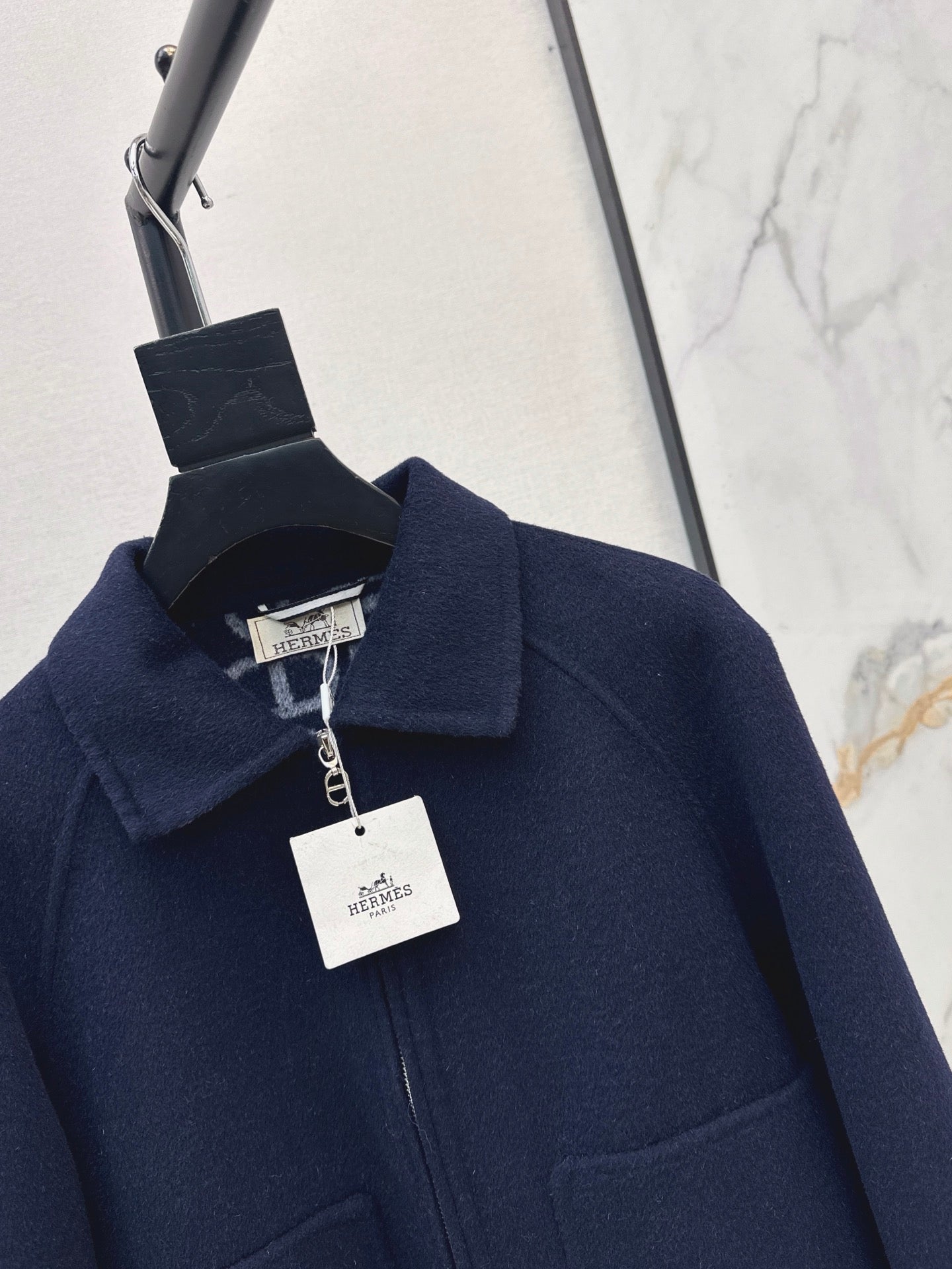 26FW New Reversible Cashmere Short Coat with Lapel 🤎