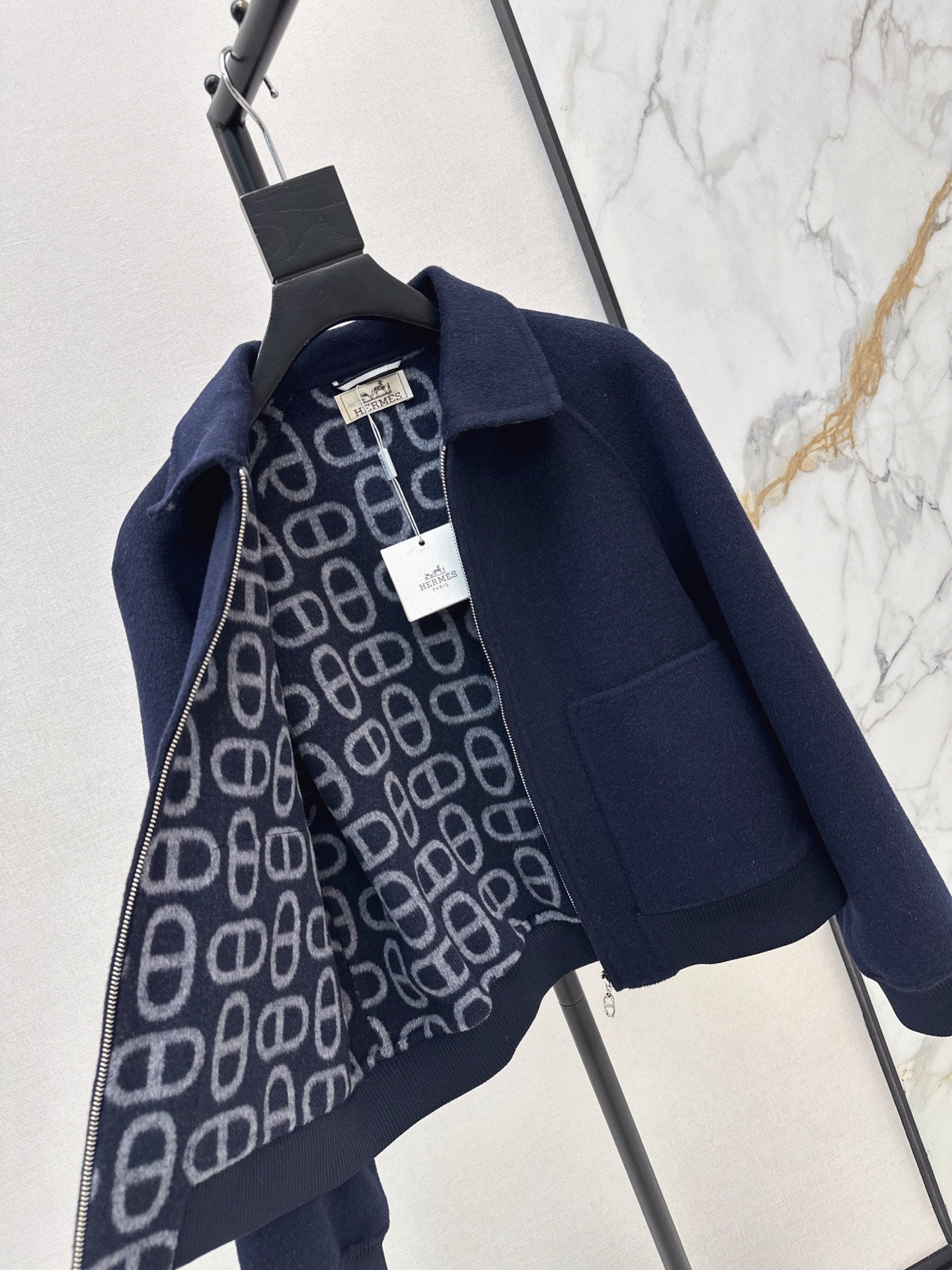 26FW New Reversible Cashmere Short Coat with Lapel 🤎