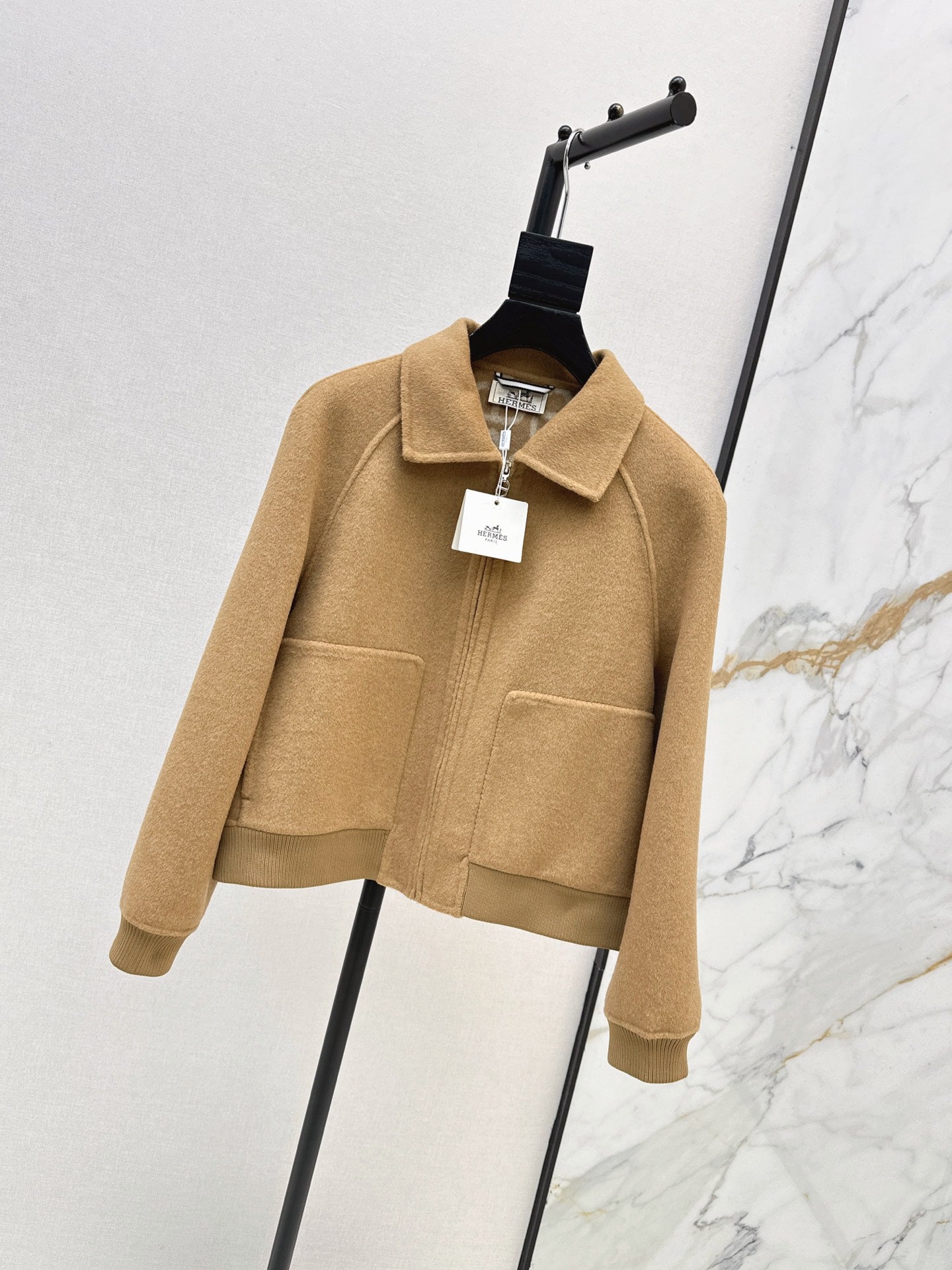 26FW New Reversible Cashmere Short Coat with Lapel 🤎