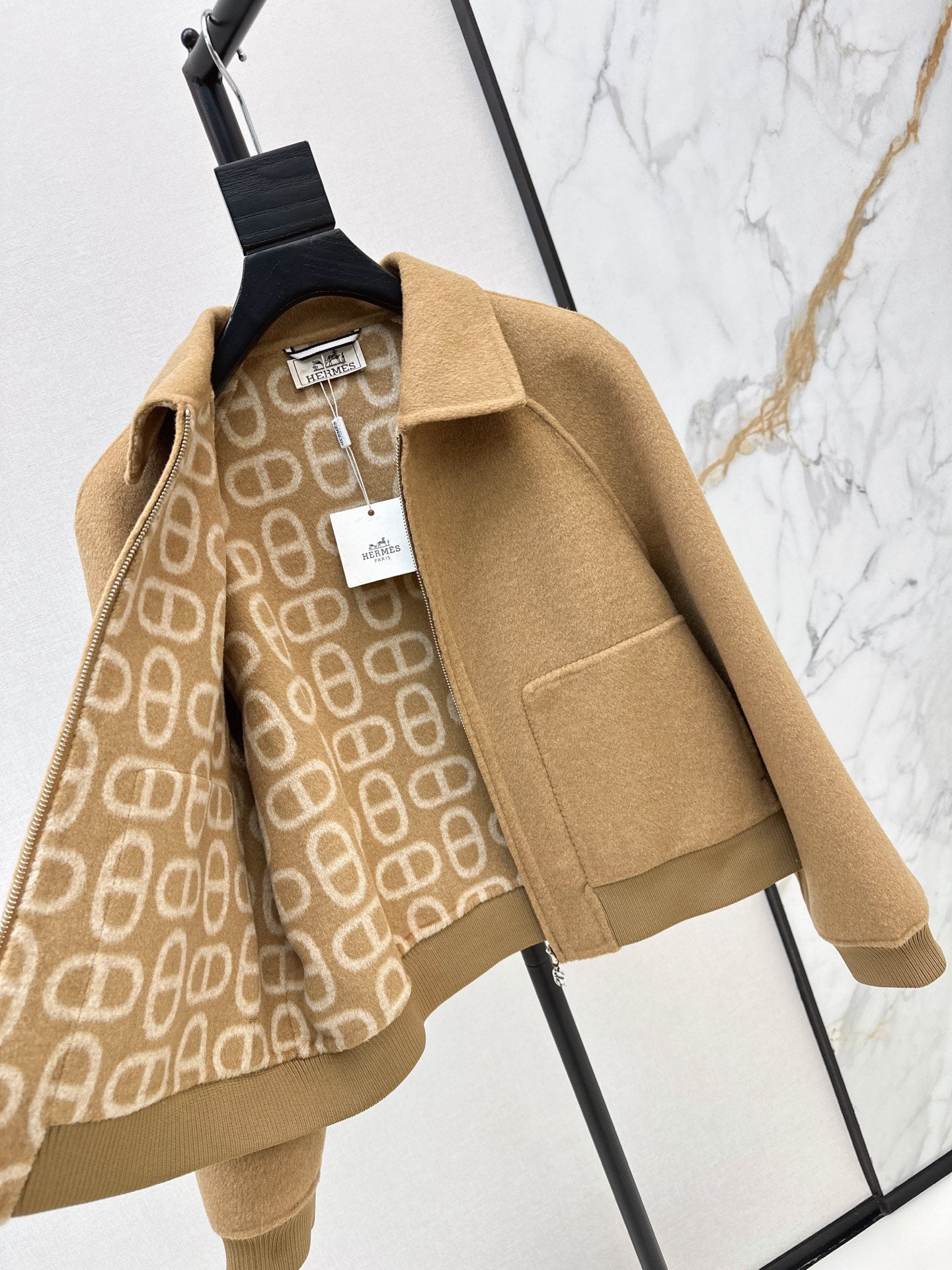 26FW New Reversible Cashmere Short Coat with Lapel 🤎