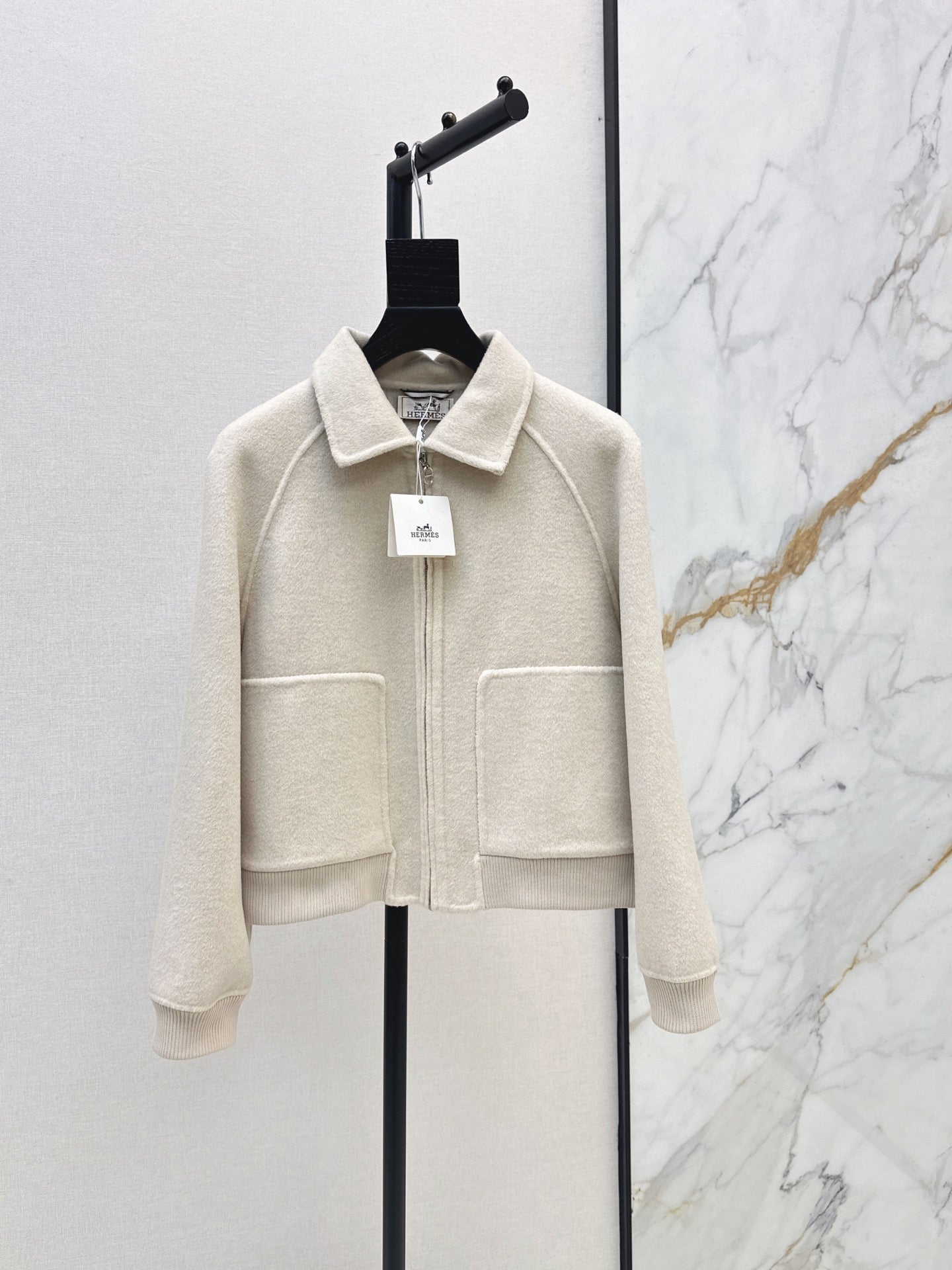 26FW New Reversible Cashmere Short Coat with Lapel 🤎