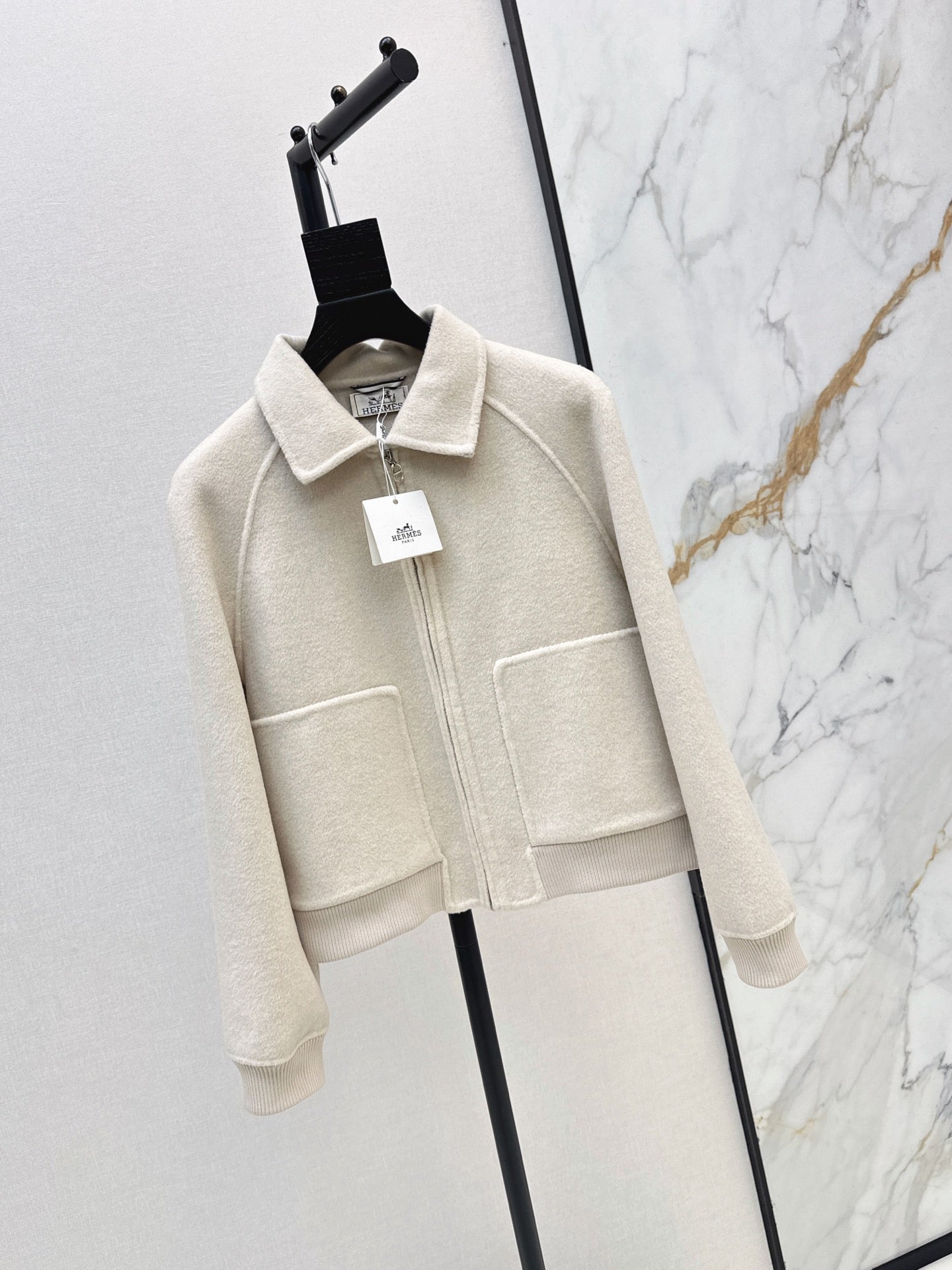 26FW New Reversible Cashmere Short Coat with Lapel 🤎