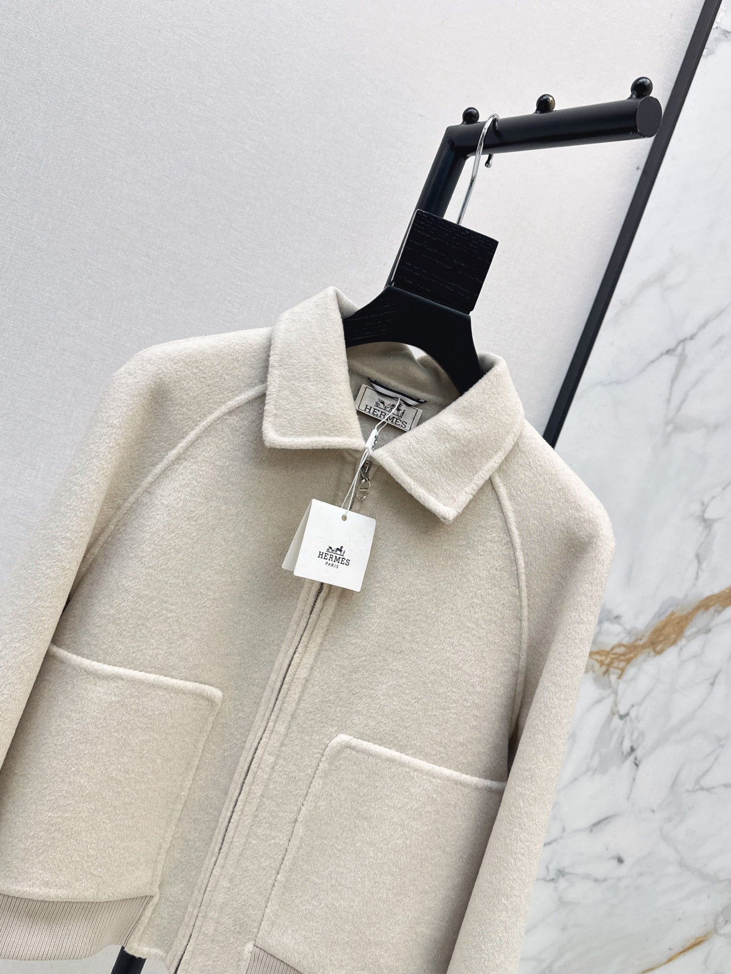 26FW New Reversible Cashmere Short Coat with Lapel 🤎
