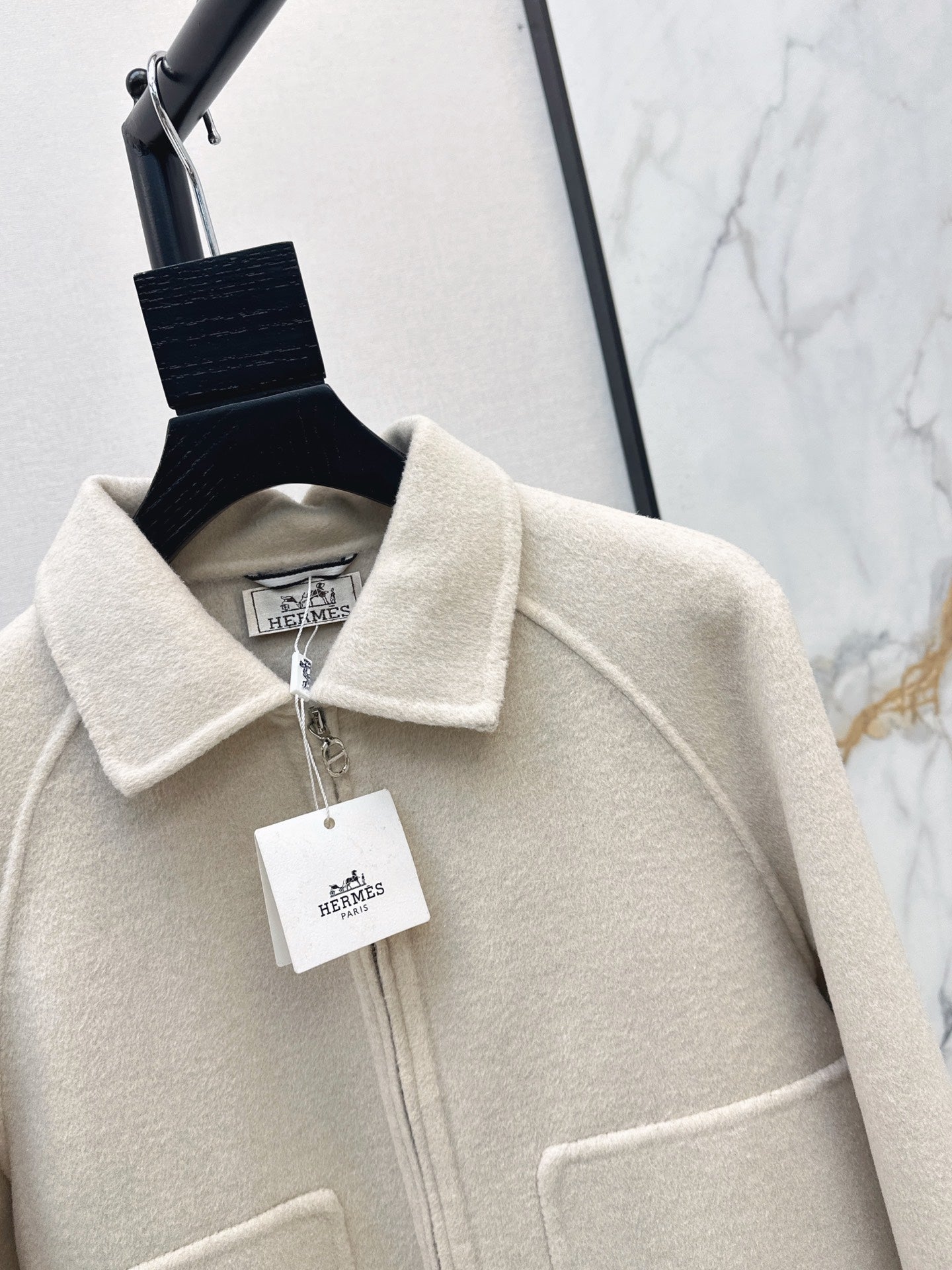 26FW New Reversible Cashmere Short Coat with Lapel 🤎