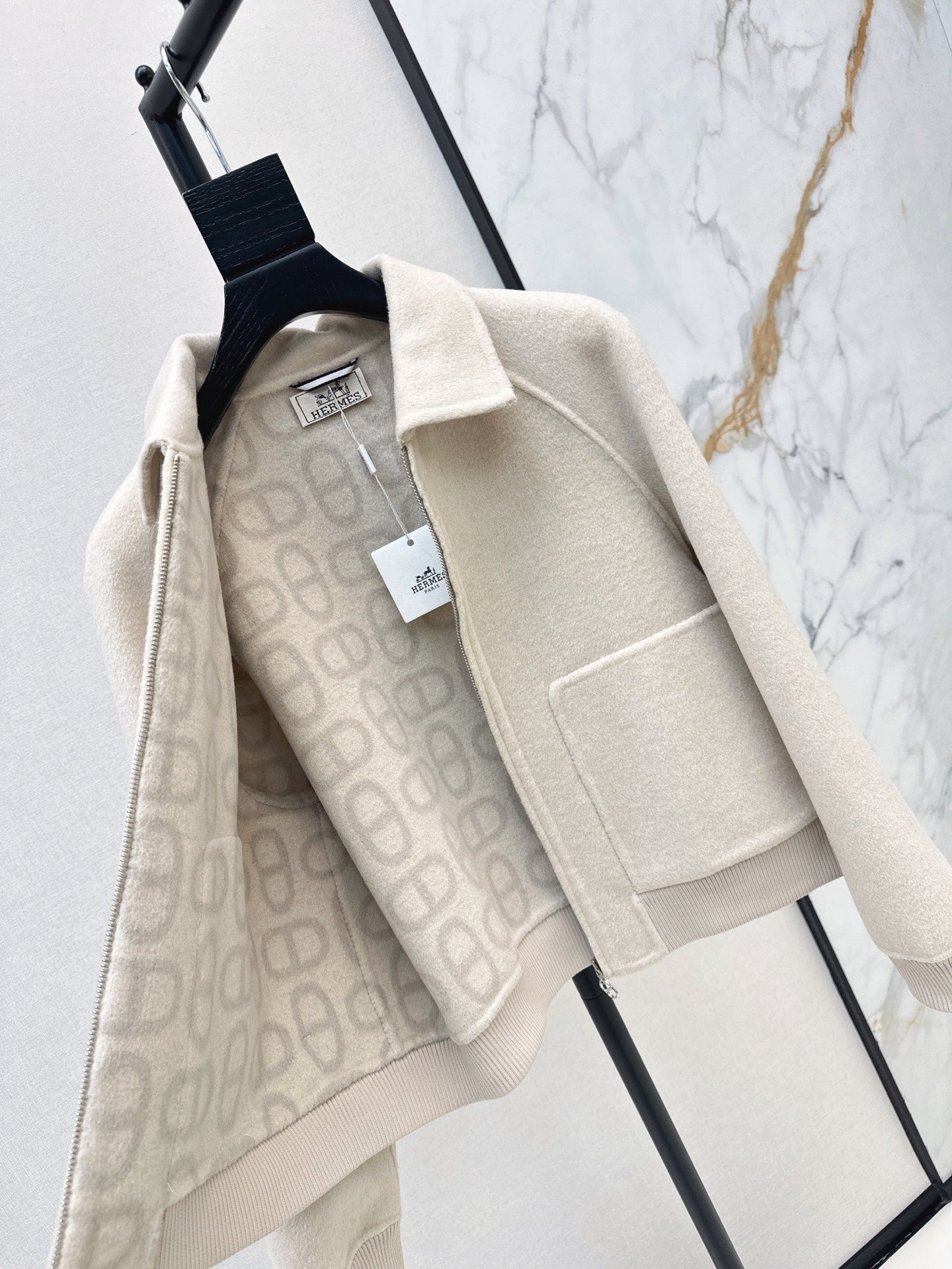 26FW New Reversible Cashmere Short Coat with Lapel 🤎
