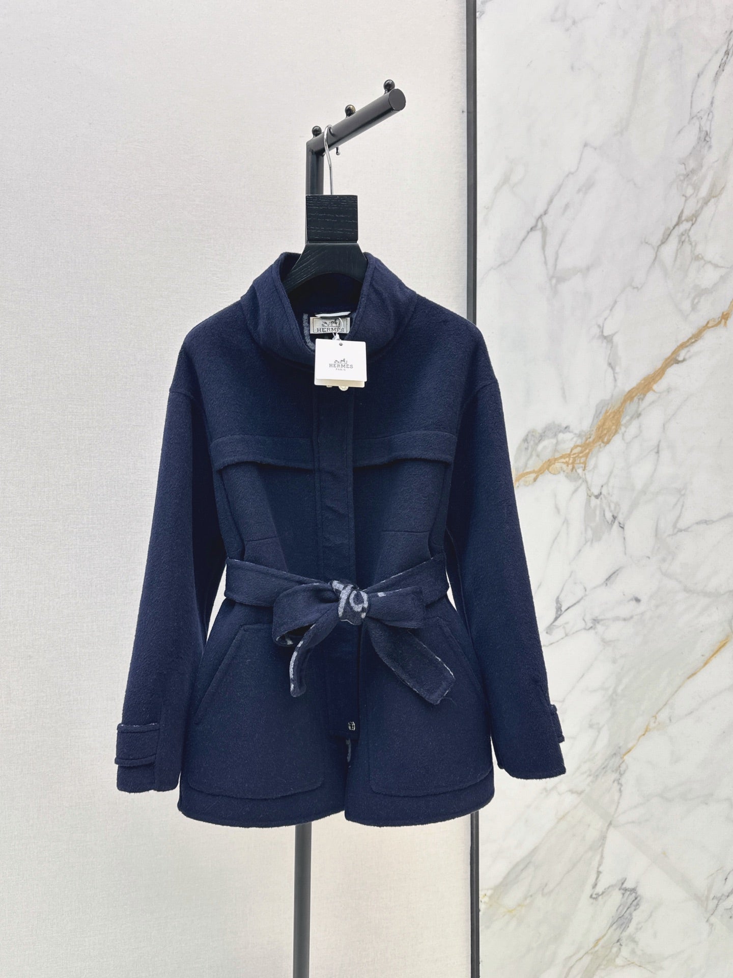 26FW New Reversible Cashmere Mid-Length Lapel Coat 🖤