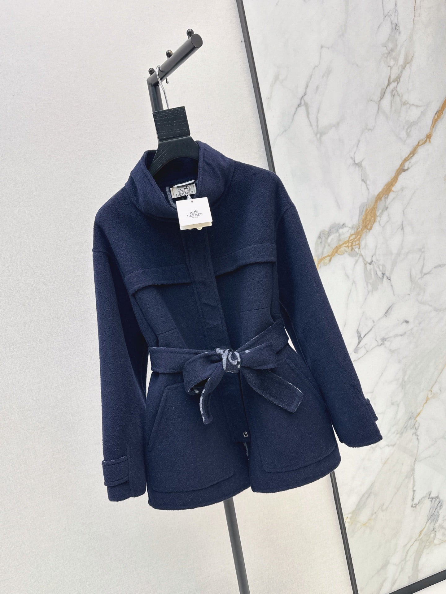 26FW New Reversible Cashmere Mid-Length Lapel Coat 🖤